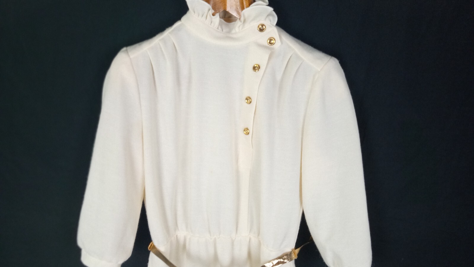 vintage England Designer Ivory white women’s dress size EU 38 vintage 1990’s