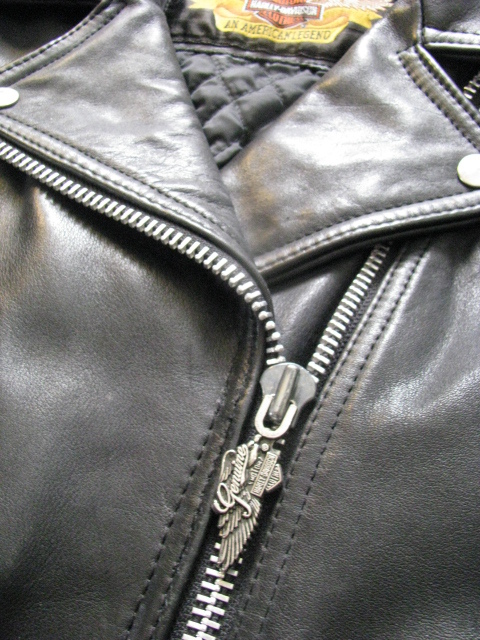Harley Davidson Motorcycle Leather Jacket H-D Vtg 90s Cycle Champ Queen S 36 W