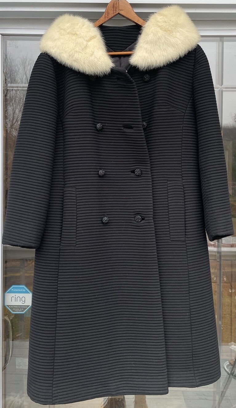 Mid-Century Modern Forstmann Ladies Coat Vintage Fashion Designer Clothing