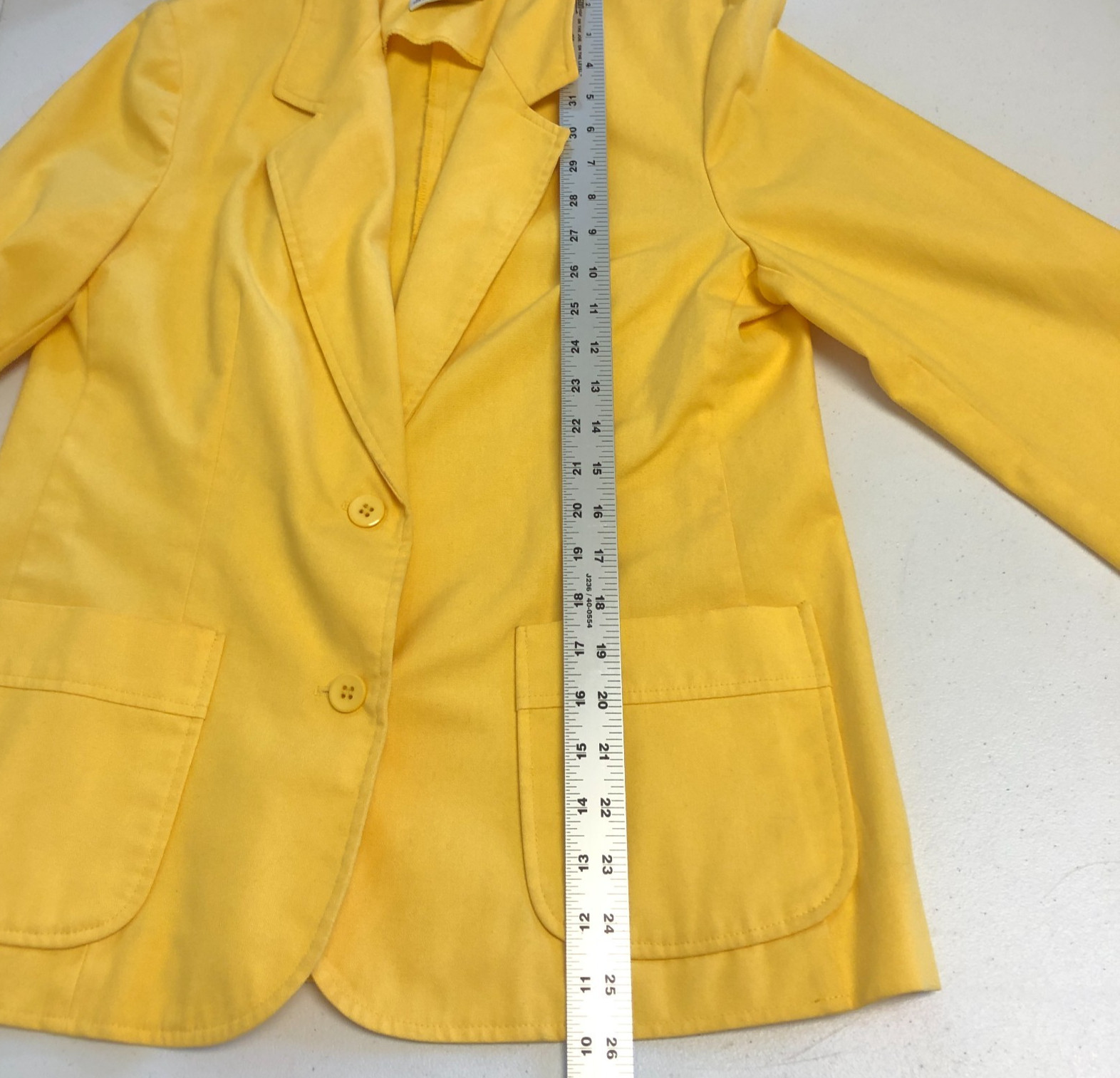 vtg 1970s Country Suburbans 2 pc Skirt Suit 12/14 Yellow Twill Kick Pleats USA