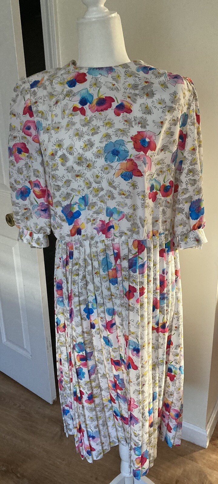 Vintage 1980’s Shirt Dress By Andrea Gayle Size 12
