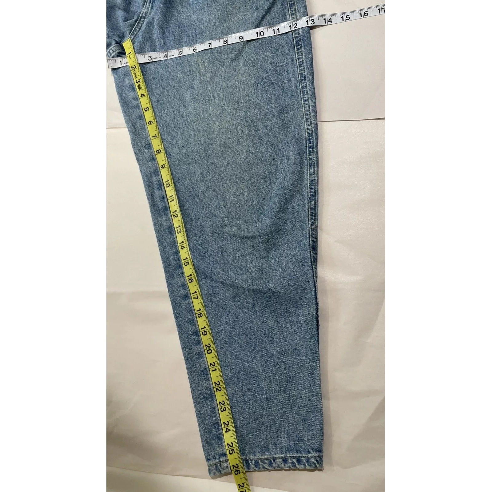 VTG 80s BRITTANIA Jeans Denim Petite SZ 5 High Waist Baggy Tapered ( See Flaws