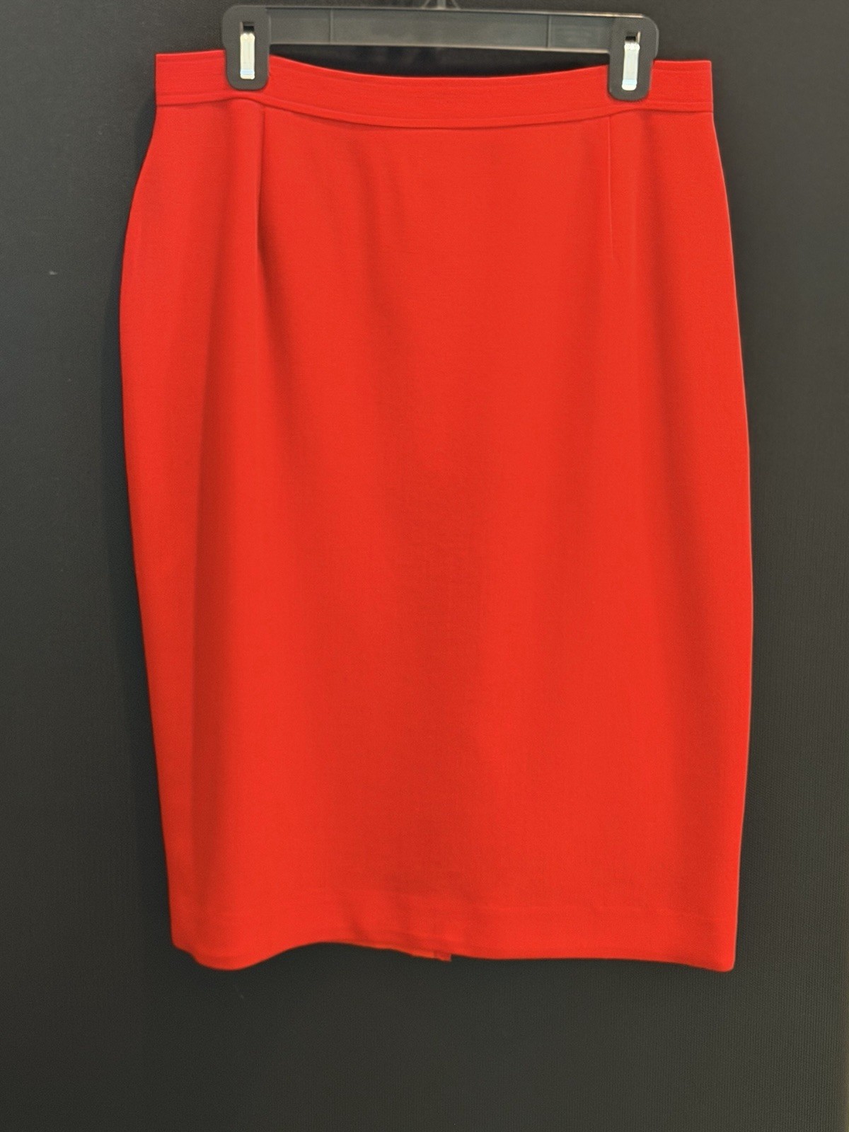 🔥Vintage Valentino Miss V Red Wool Skirt Suit Set Cropped Jacket Italy IT 48