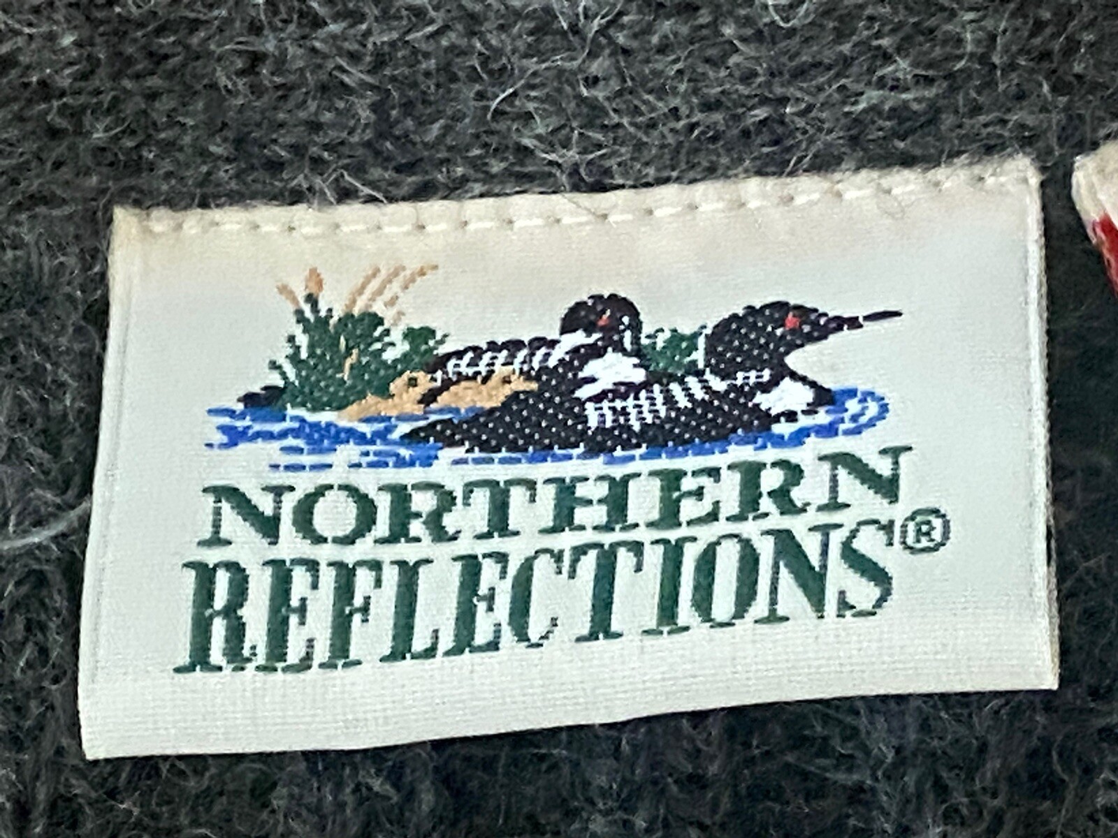 Northern Reflections Vintage Wool Cardigan Sweater Small Nordic Fair Isle Y2K
