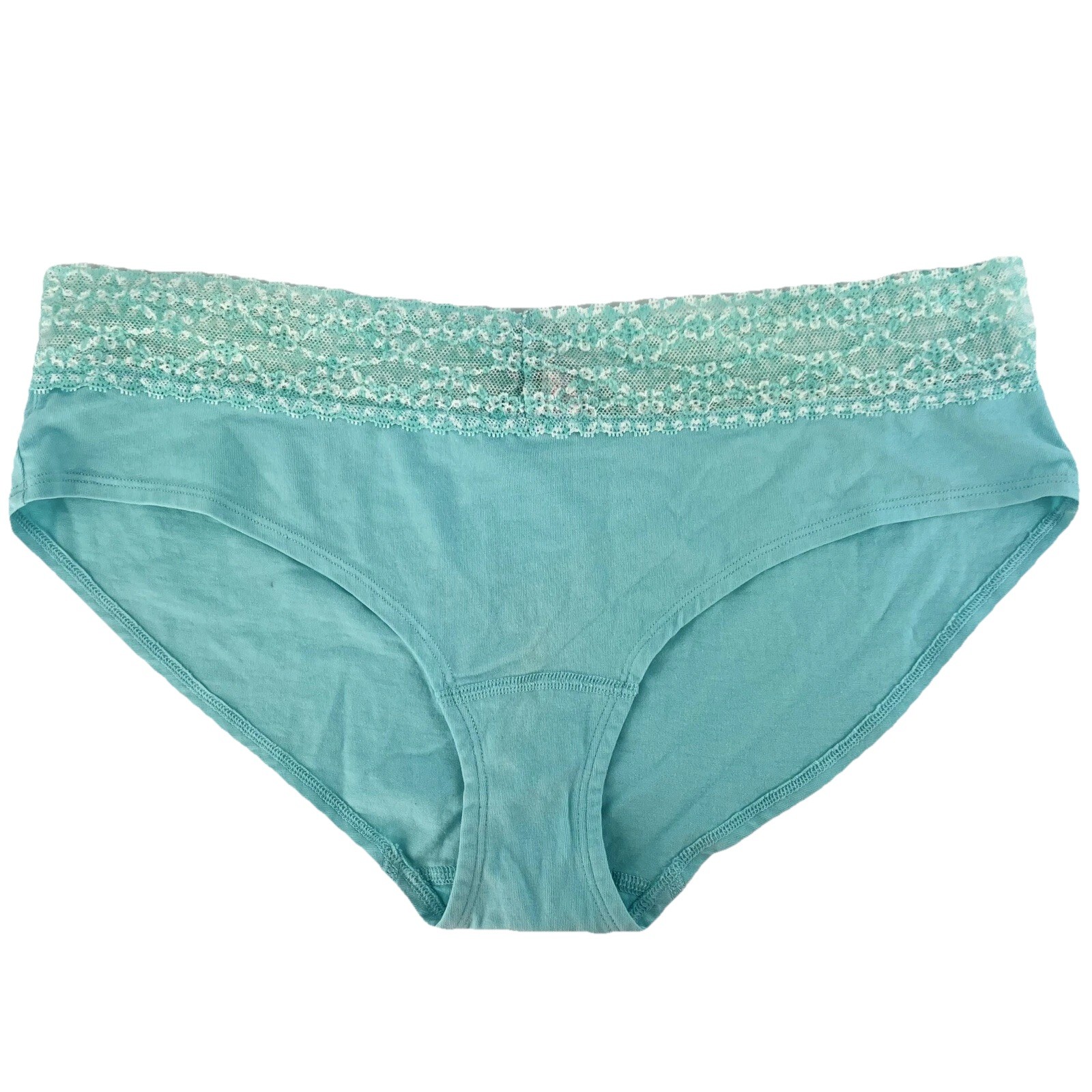 Victoria’s Secret Low Rise Hip Hugger Panties XL Lacey Cotton Briefs Vtg