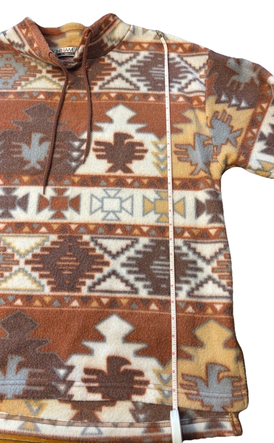 ChinaWear by Morsly Woman’s Size L Fleece Aztec Pullover Vintage Top Ski