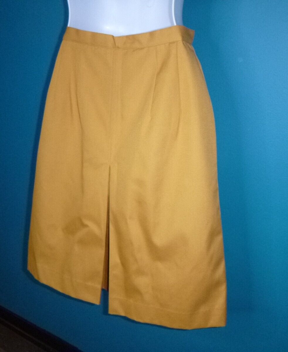 NOS Vtg 60s Stride-A-Way by Bradley Yellow Gold Culottes Skort Sz S/M