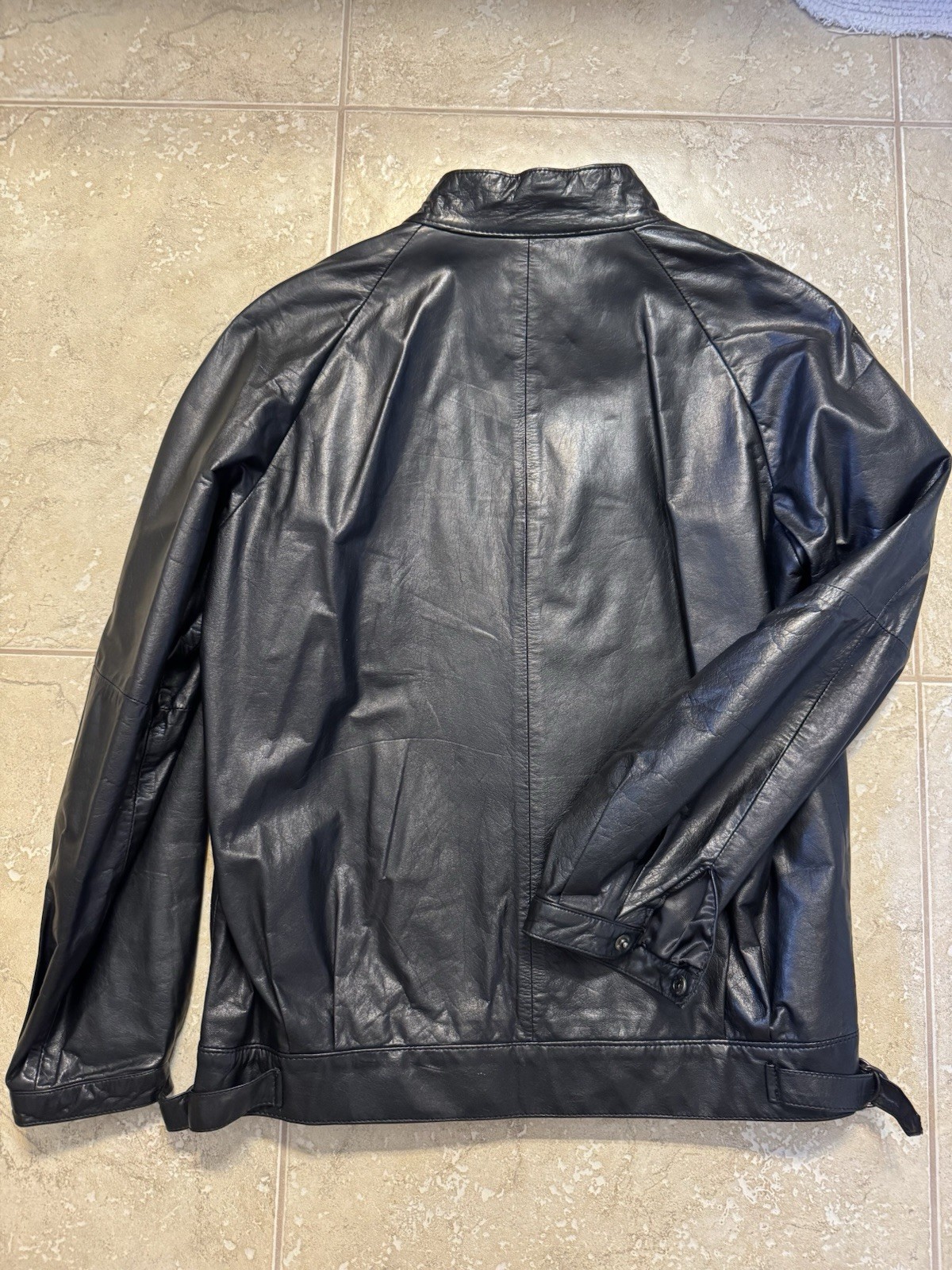 Women’s Vintage 1980’s INTUITIONS Black Leather Jacket & Pants Set Size 10-12