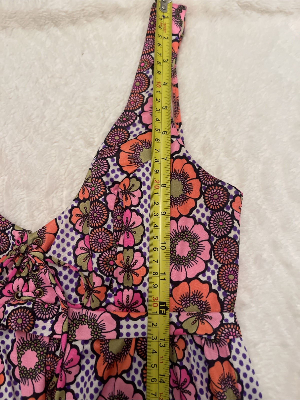 Vintage 60s Sirena California Maxi Dress Hawaiian Psychedelic Hippy Flower Power