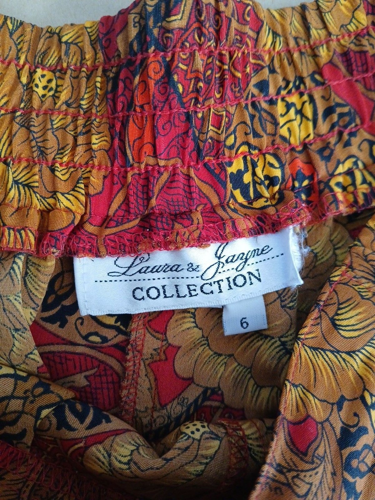 Vintage 1980s Laura & Jayne Collection Pull On Pants Size 6 Golden Girls Pockets