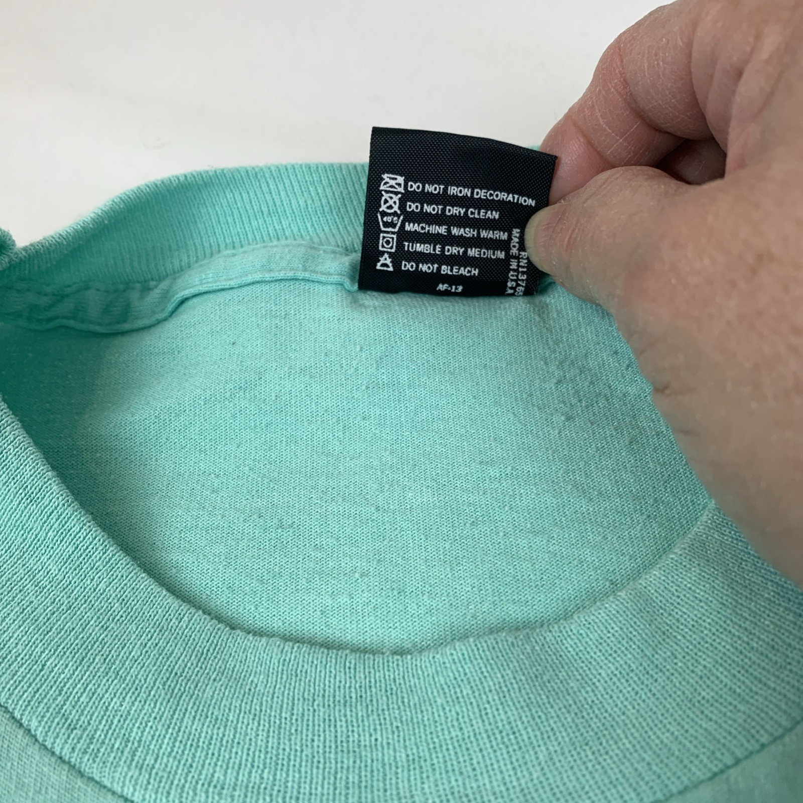 Vtg Screen Stars Best Made In USA Med T Shirt Single Stitch 1988 Women’s Green