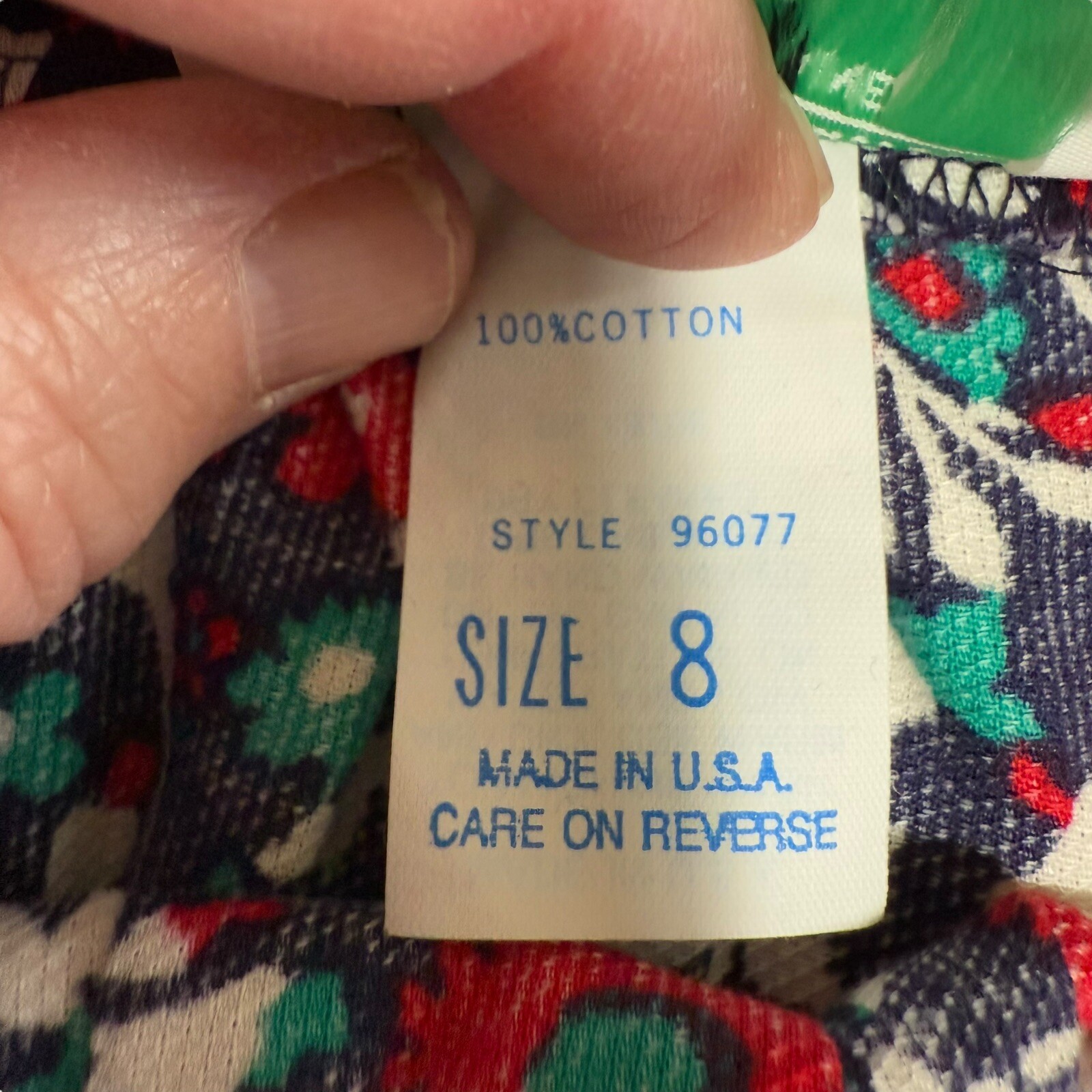 Vtg 80s Skirt Andrew McMullan A-line Floral Cottagecore Feminine Boho Sz 8 USA