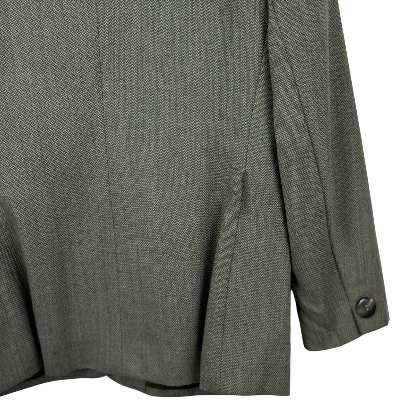 Vintage 90s Jacobson’s Herringbone Skirt Suit Olive Green Size 8 Office Classic