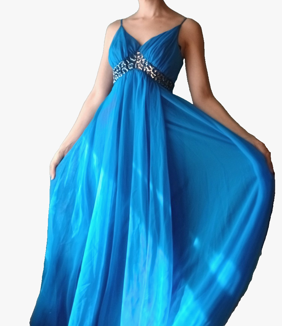 1970s Chiffon Gown Mike Benet Disco Sequin Dress Full Skirt Ombre Glam