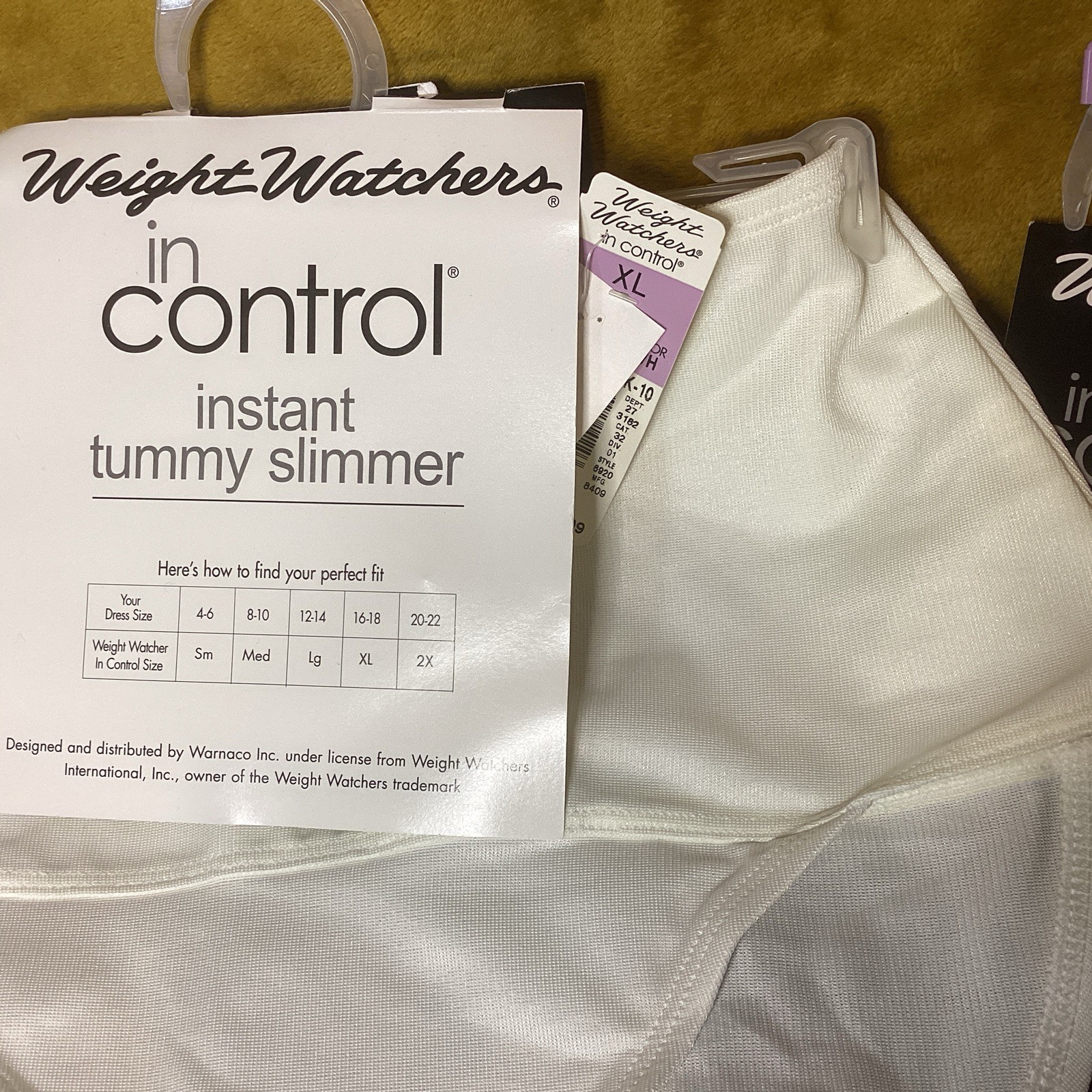 Vintage Weight Watchers in Control Instant Tummy Slimmer Panty Lot Of 2~XL NWT!