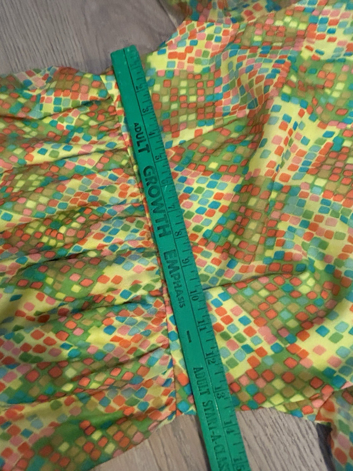 Vintage 1970’s Dress Women’s Multicolor Checkered Aline Party
