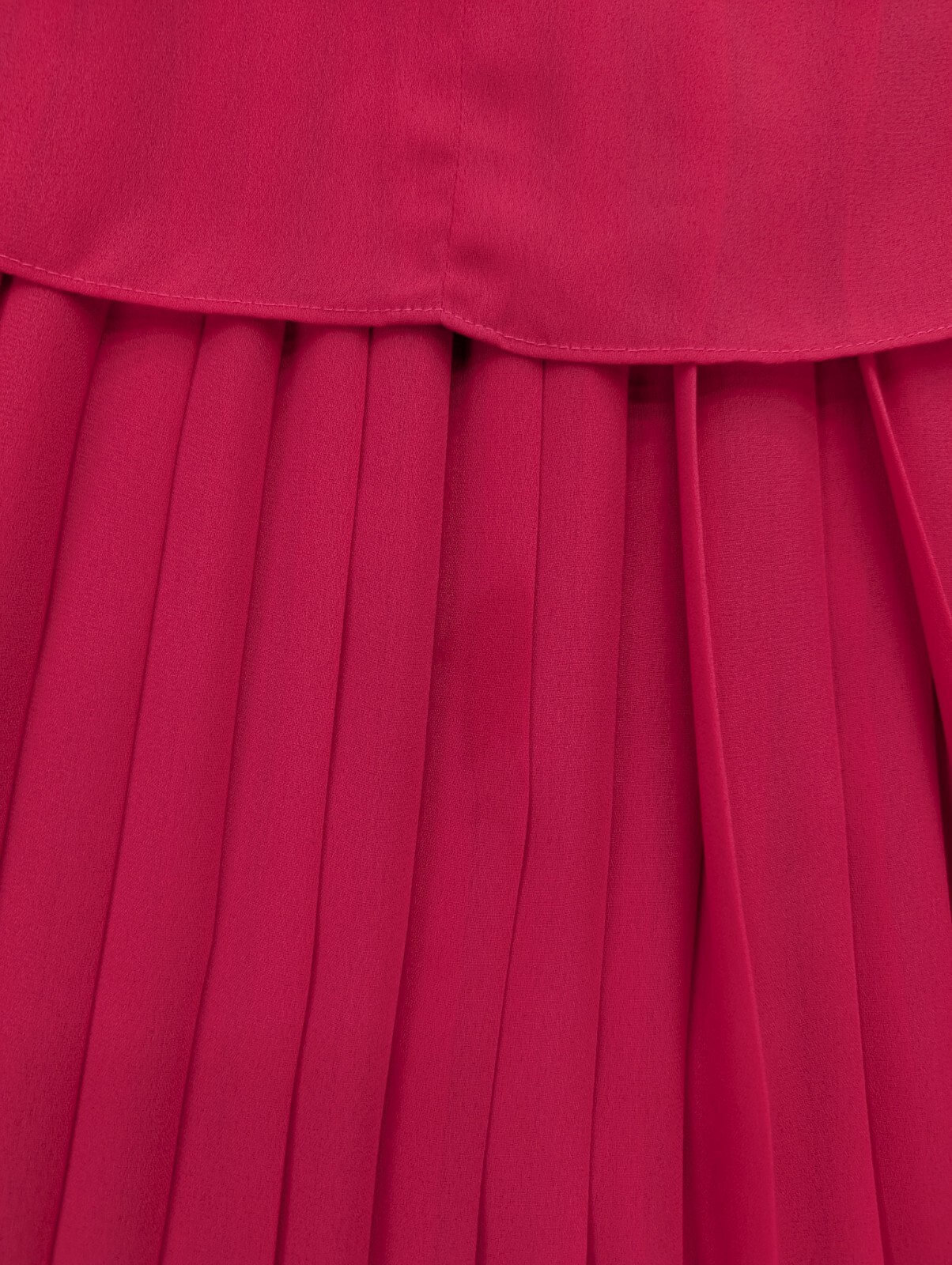Vintage Women’s Dress Amy Deb Pink Midi Size M/L 3/4 Sleeve Pleated