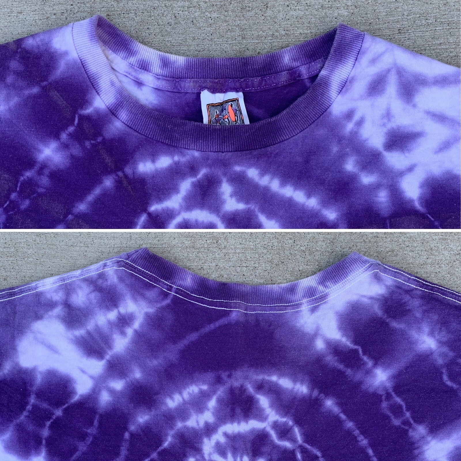 Vintage Fun N Sun T-Shirt Tie Dye Crop Top made in USA one size