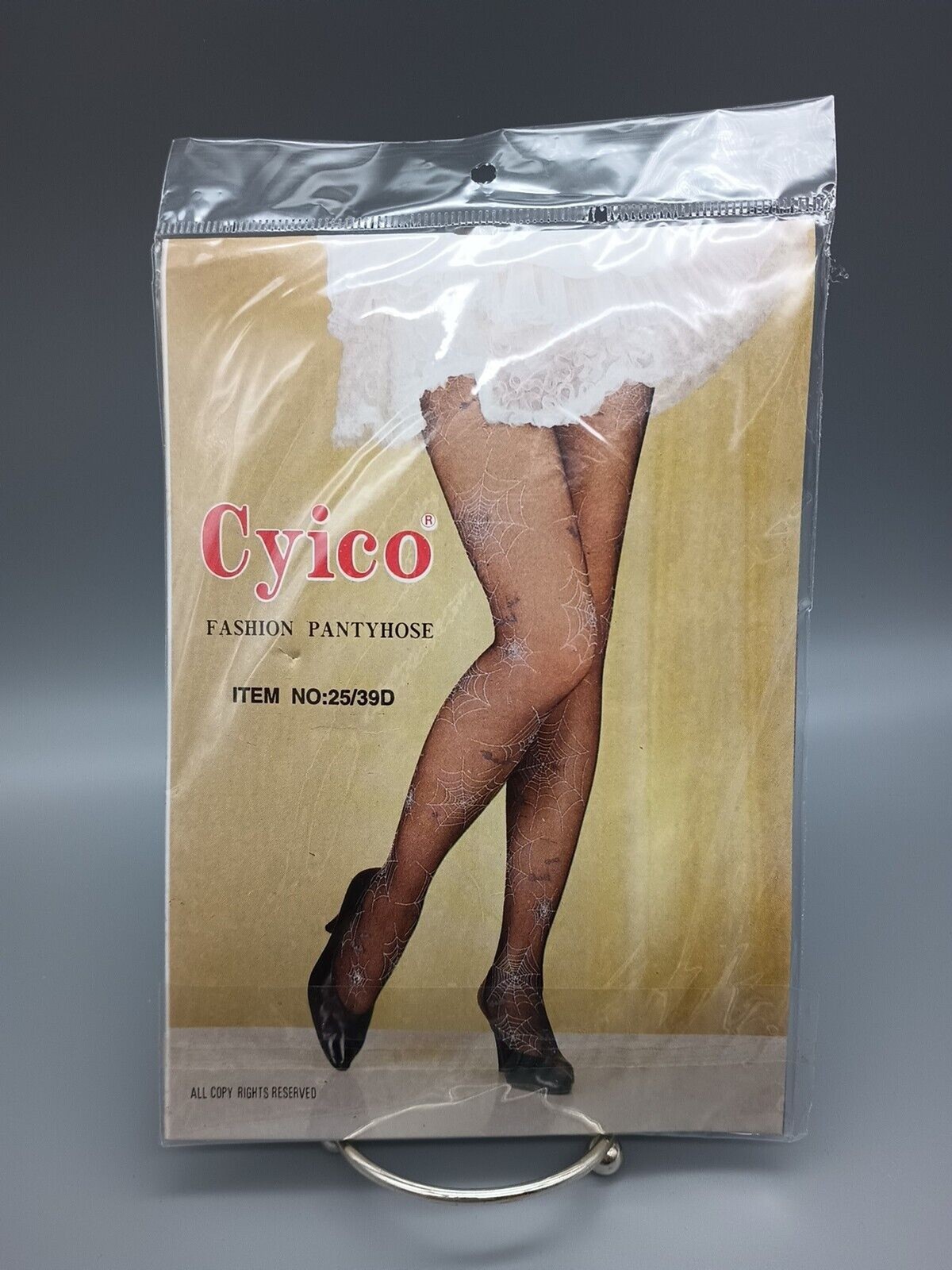 Vintage Cyico Spiderweb Pantyhose Halloween Costume J001 One Size