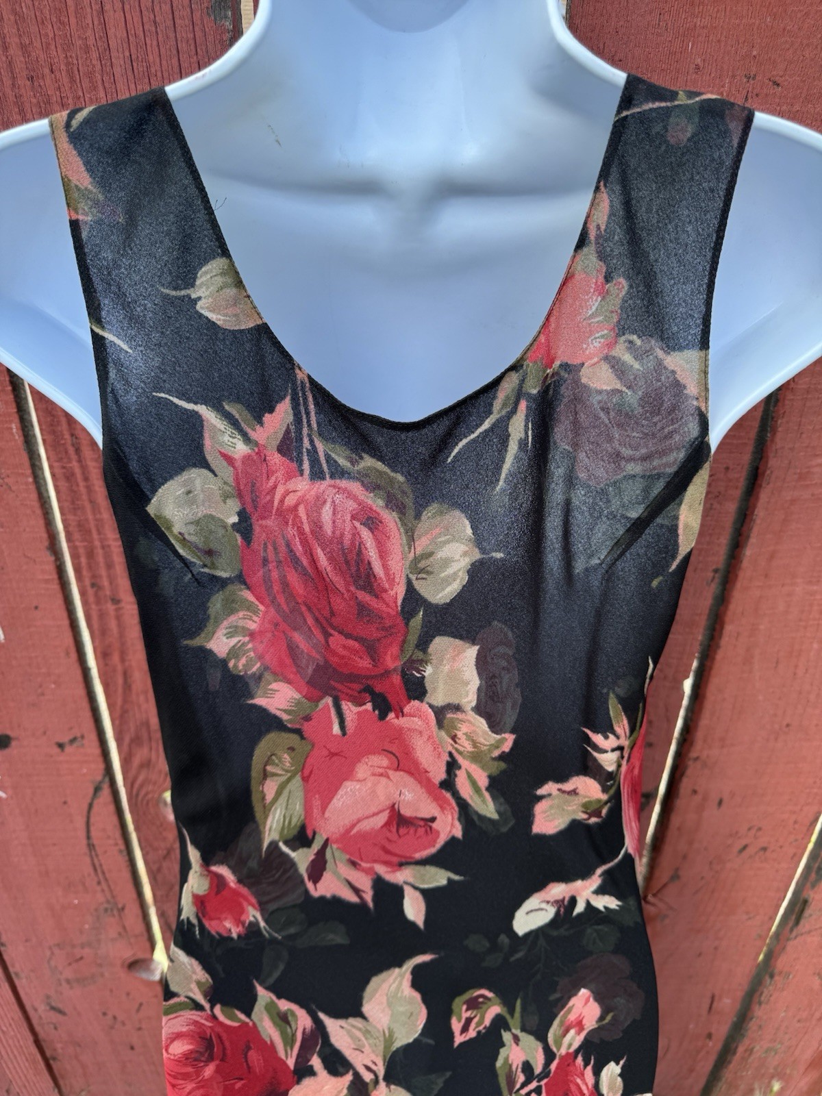 Vintage 90s Floral Maxi Slip Dress Whimsigoth Grunge Fairy Practical Magic Y2K