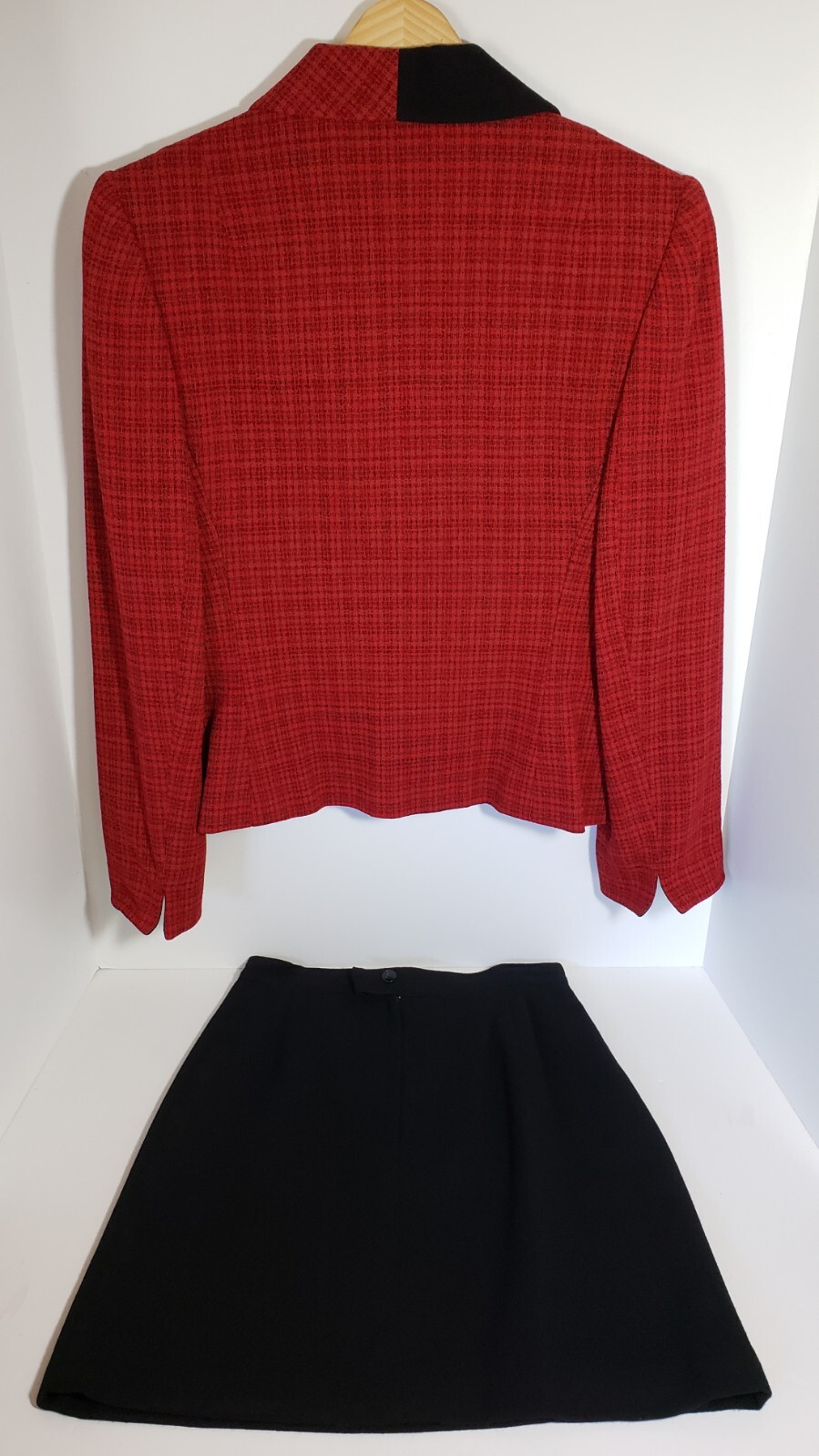 Vintage Saks Fifth Avenue DAVID HAYES Wool Jacket & Pencil Skirt Set Size Small