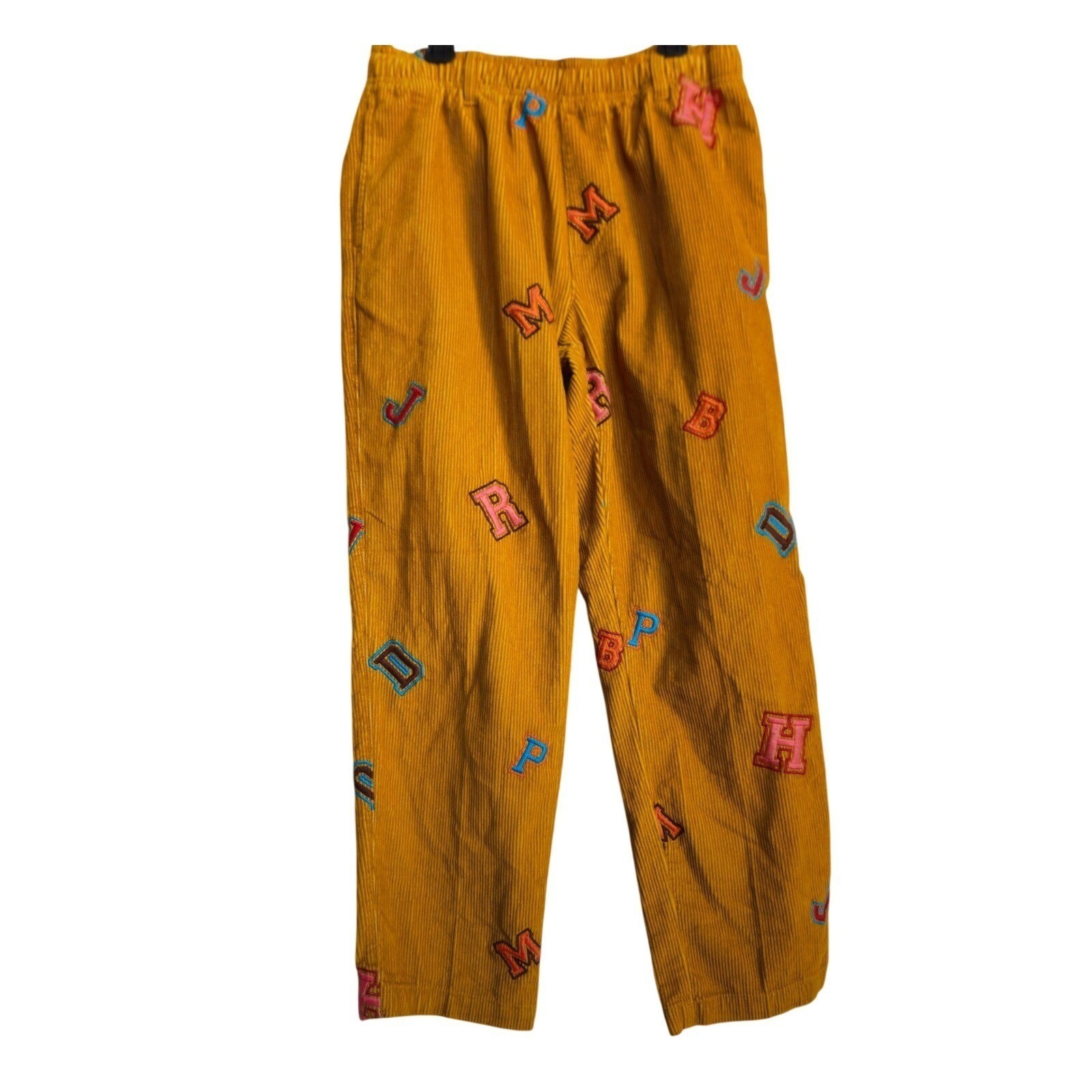 New Urban Outfitters Unisex Corduroy Cotton Patch Pants S/27w Streetwear Kidcore