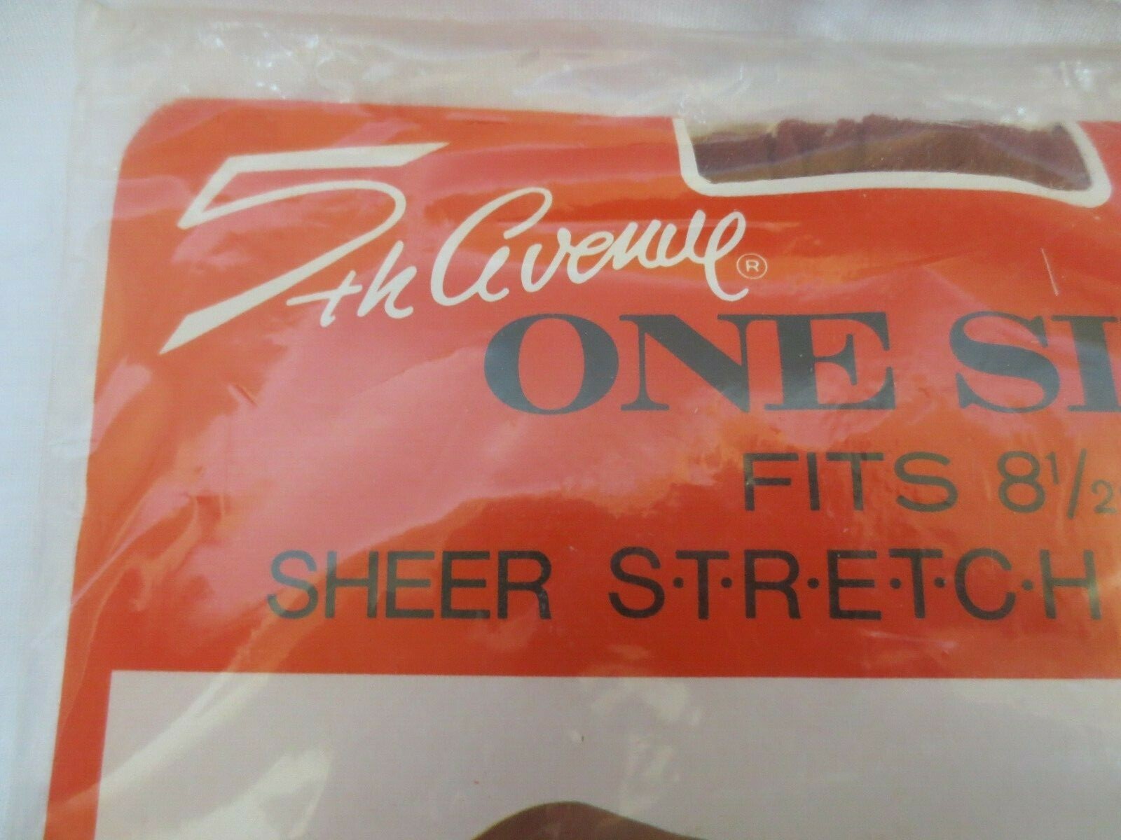 1 PR VINTAGE 5th Avenue sheer Stretch Seamless Tahiti stockings 8 1/2-11