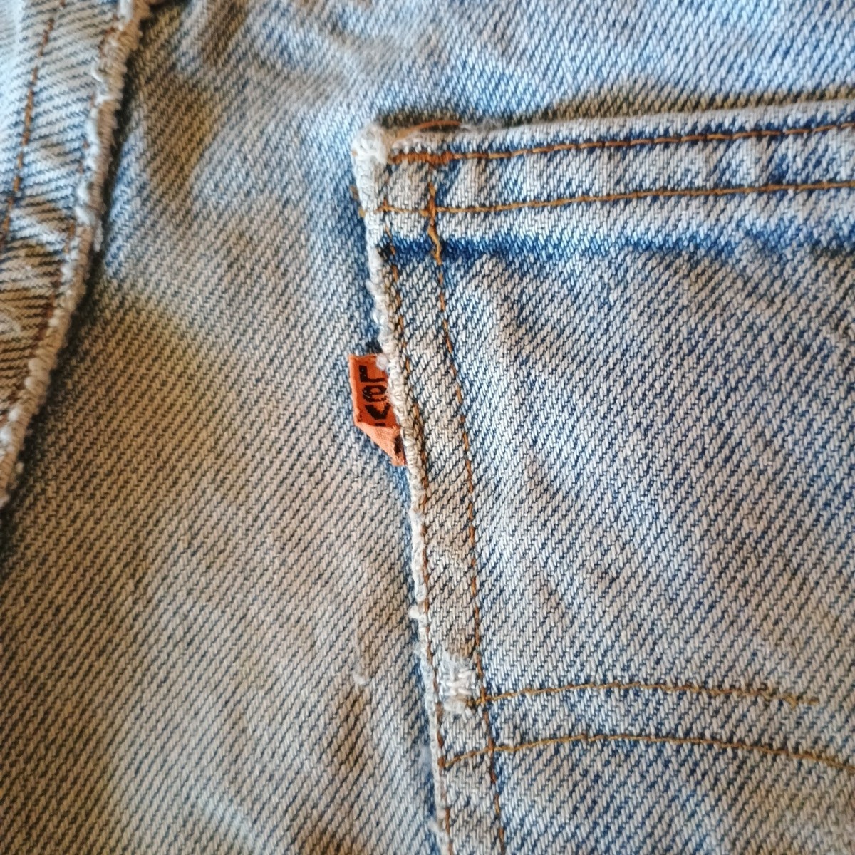 Vintage1980s Levis Cut Offs Sz28 Worn,Frayed,Short Shorts. Plus Free Cutoffs.