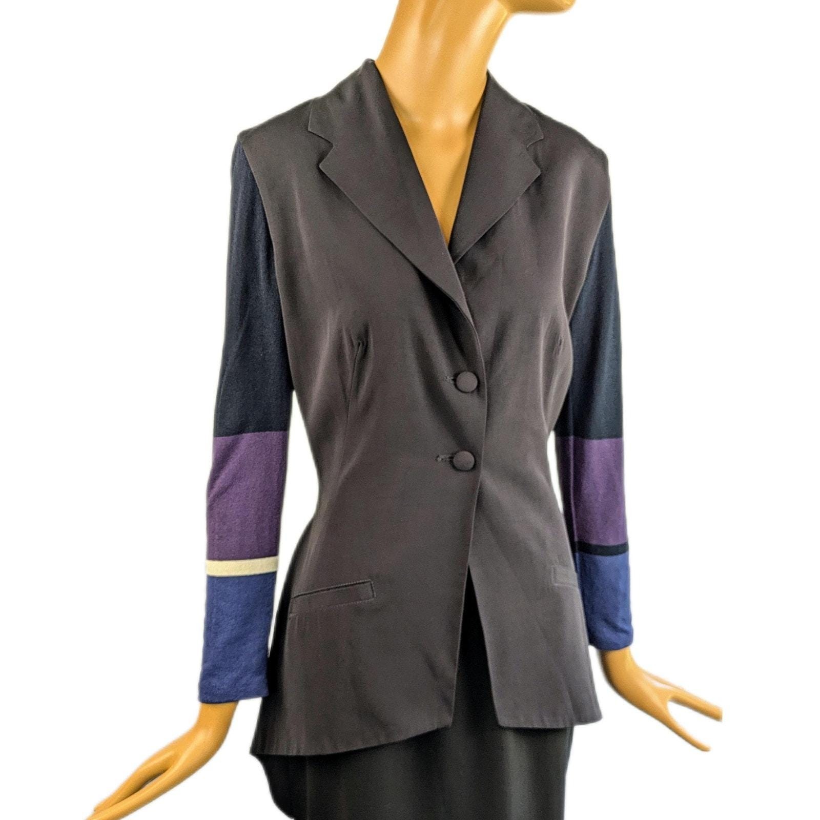 Vintage 90’s Marithe Francois girbaud femme structural blazer long line blazer