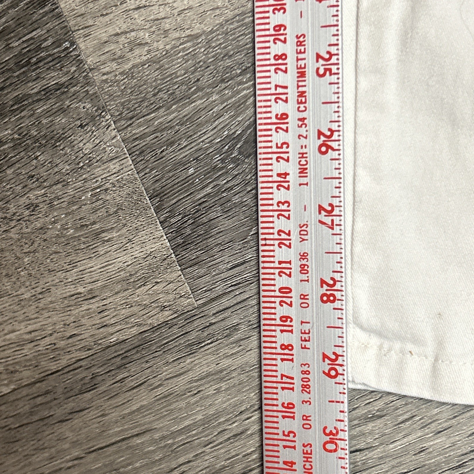 Vintage Paris Sport Club Ivory High Waist Chino Tapered Leg Size 3 Preppy