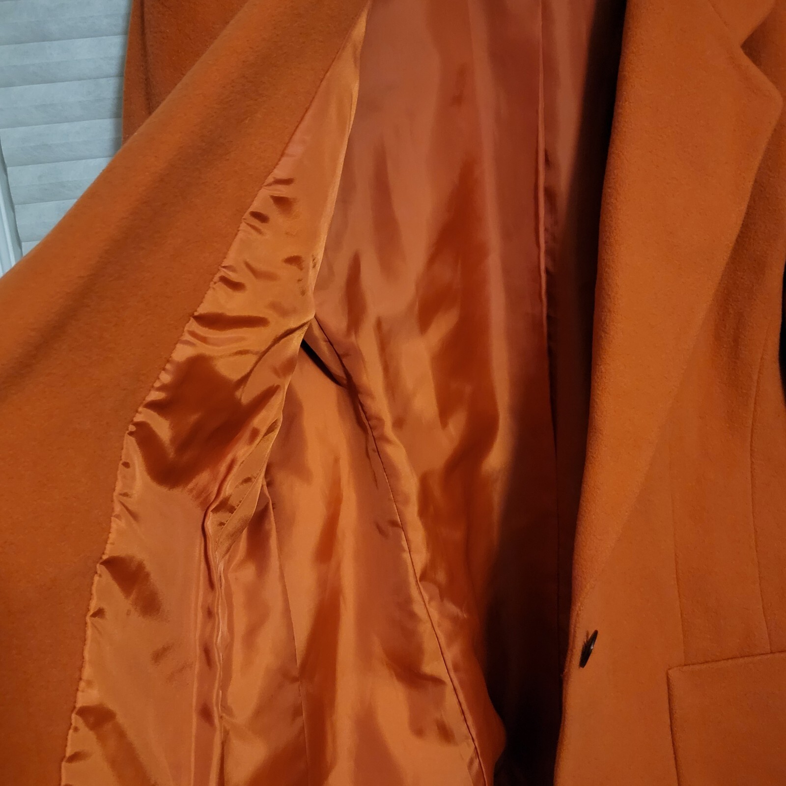 VTG Liz Claiborne Collection Blazer Jacket Women 16 Orange Oversized Lagenlook