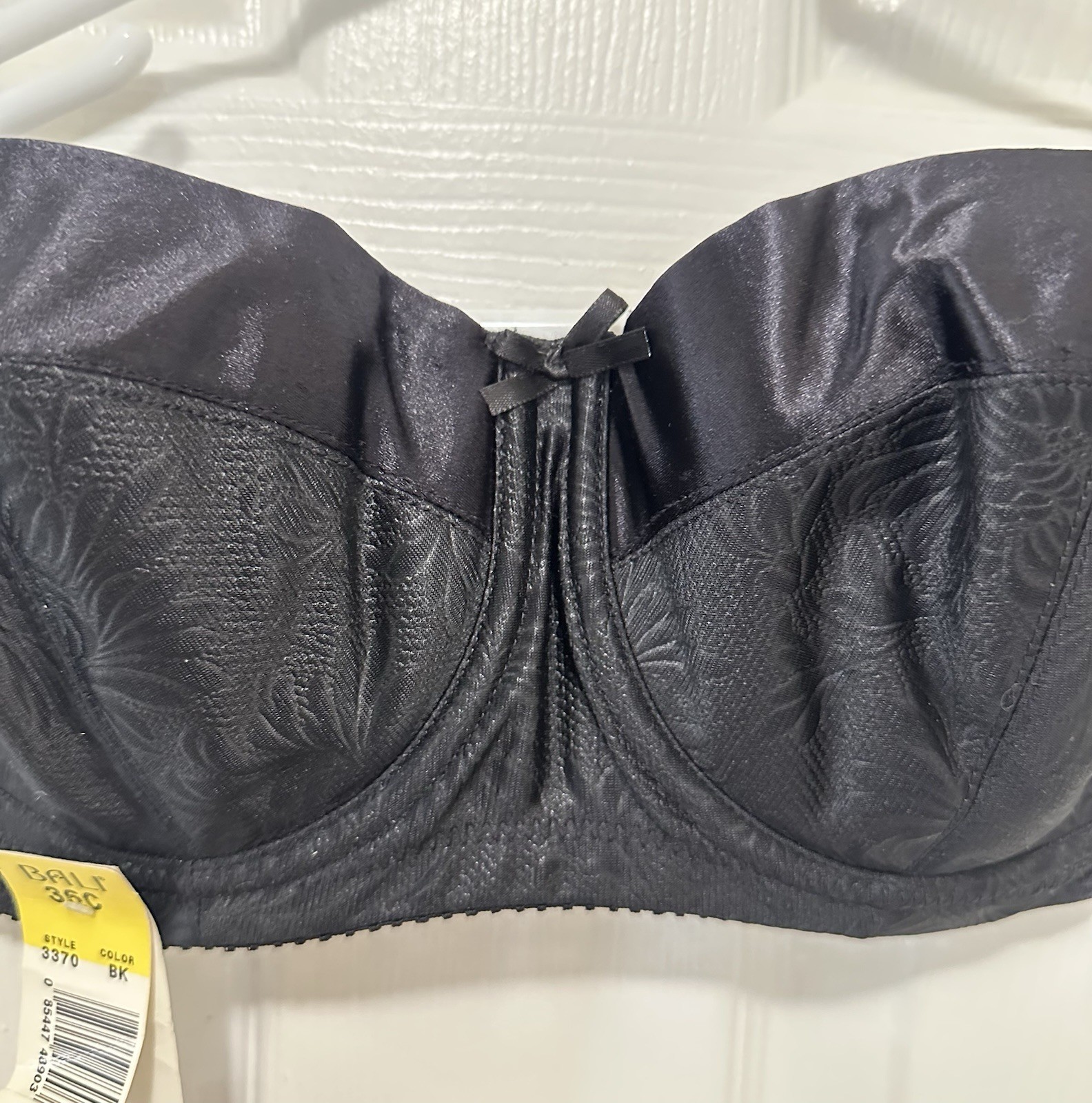 Vtg NWT Bali 4 In 1 Strapless Bra Black 36C No Straps