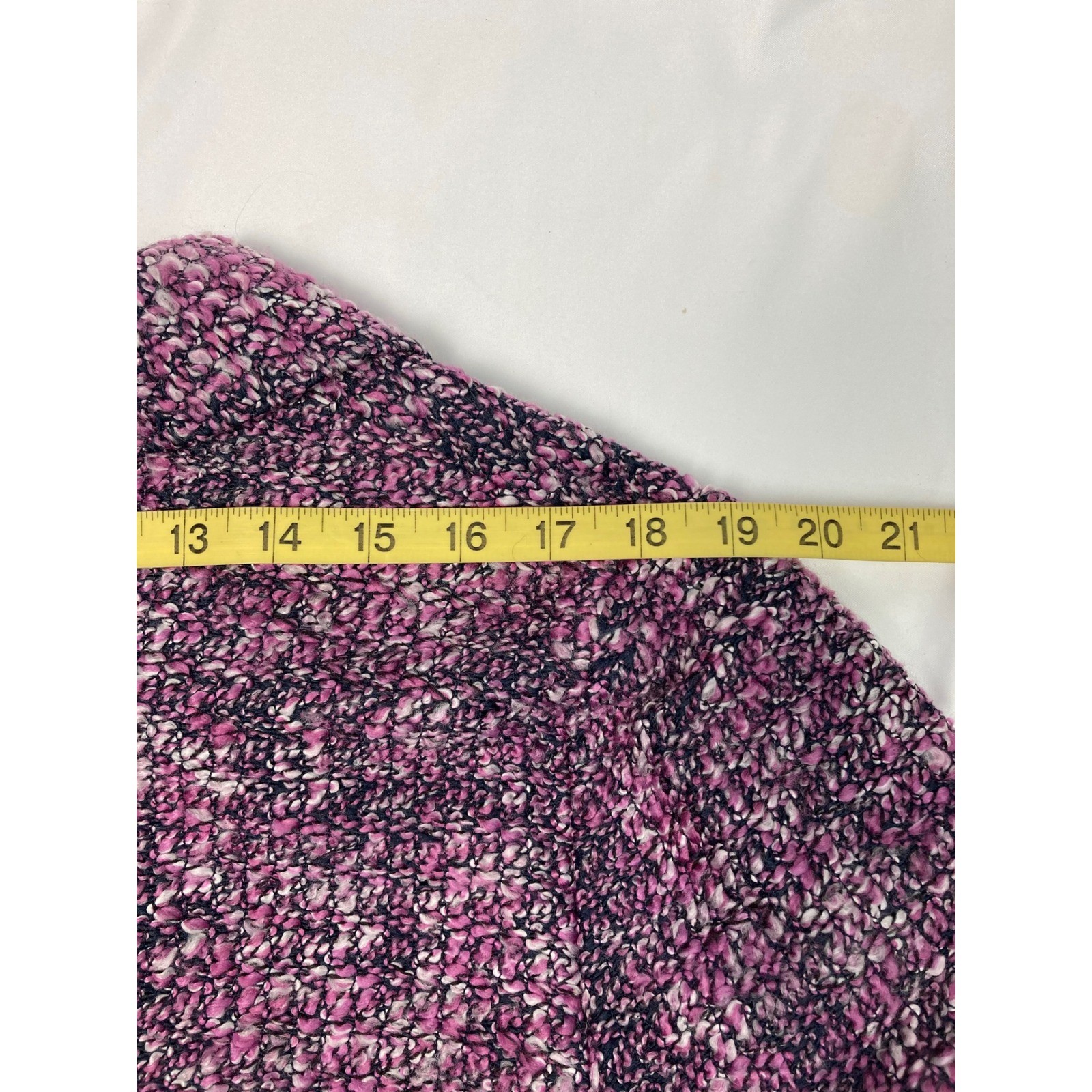 Vintage Alfred Dunner Bouclé Blazer Jacket Pink Black Size 16 Textured