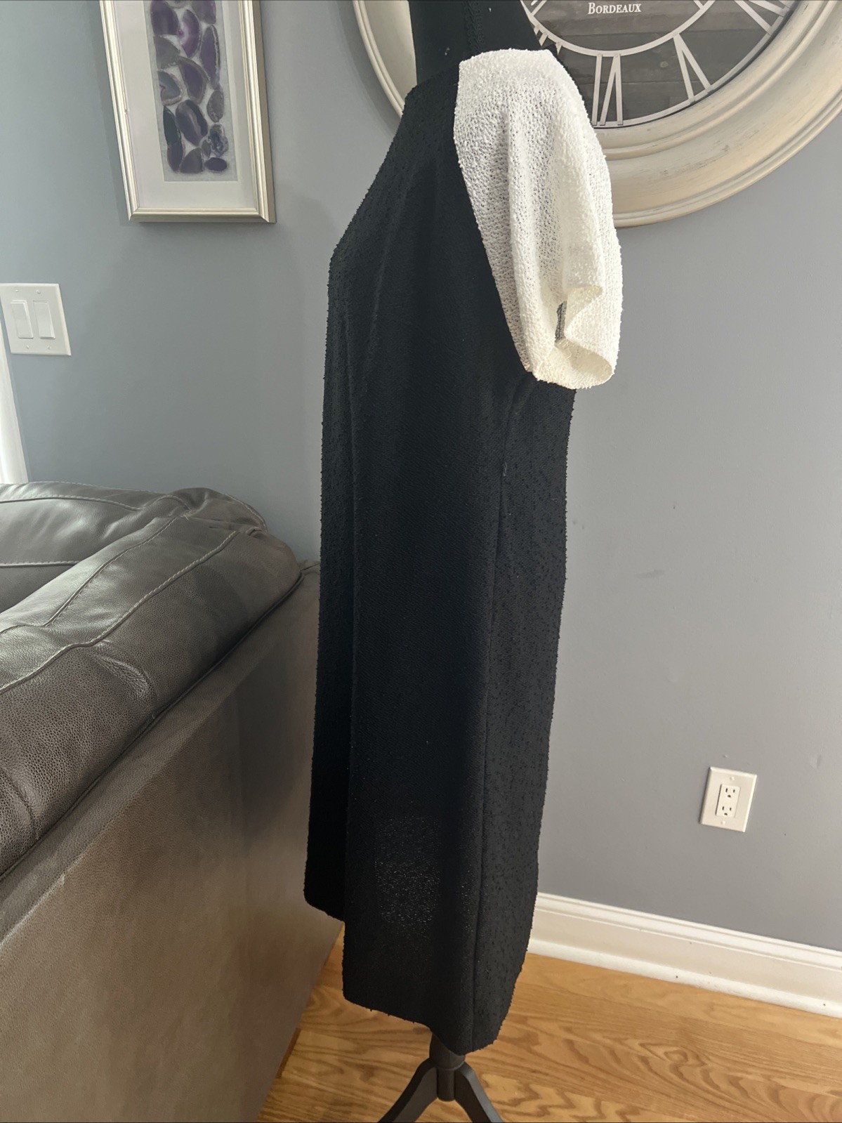 Leslie Pomer︱ILGWU︱1960’s︱Size 16︱Black & White︱Dress