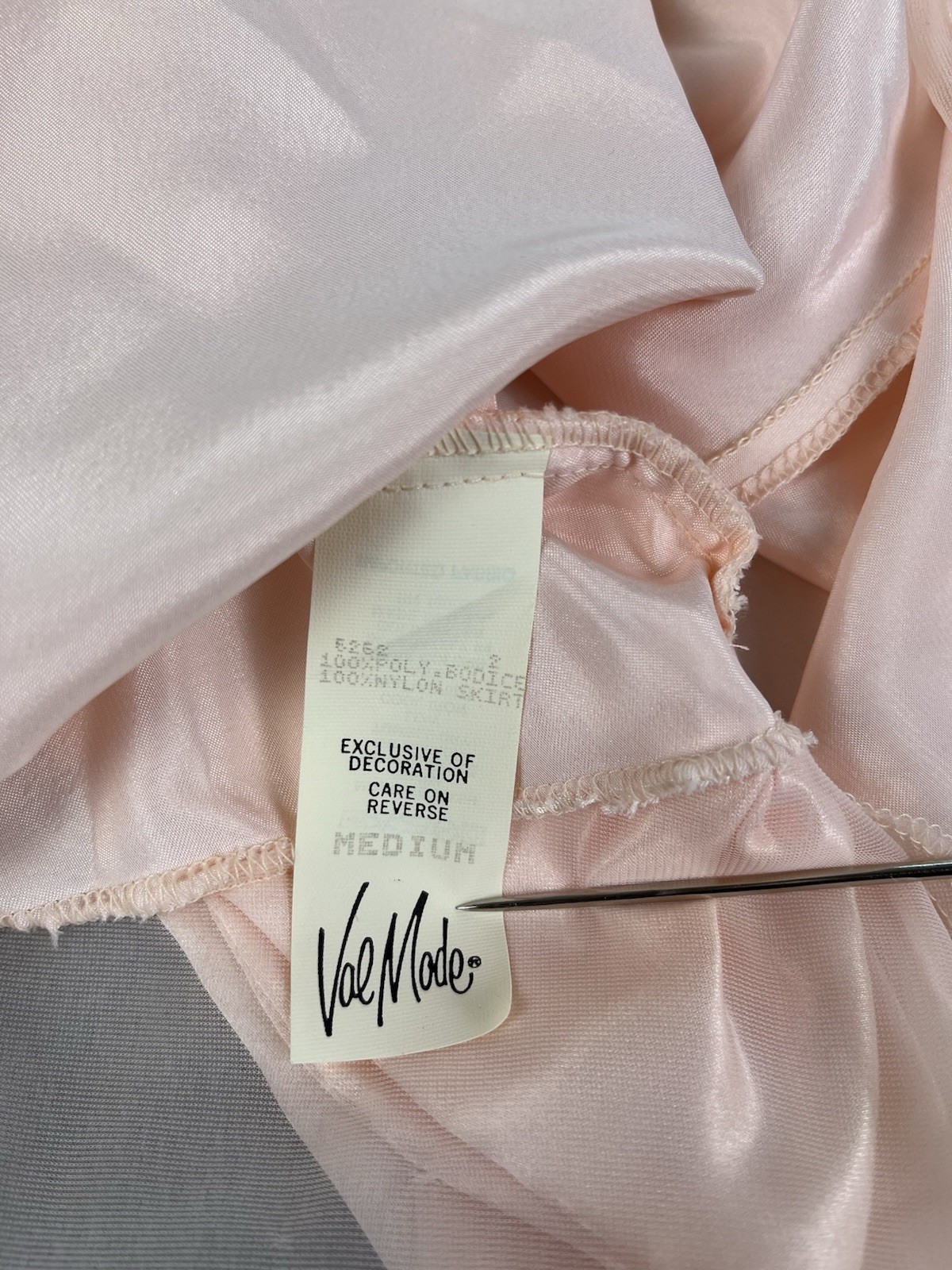 Rare 1970s Val Mode Lingerie Pink High Cut Teddy Cami Sheer Mesh Lace Med Nylon