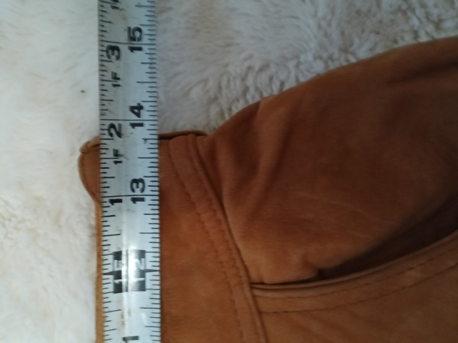 Suede Leather Pants Womens Size 6 Tan Beige Vintage Straight 28×29 K