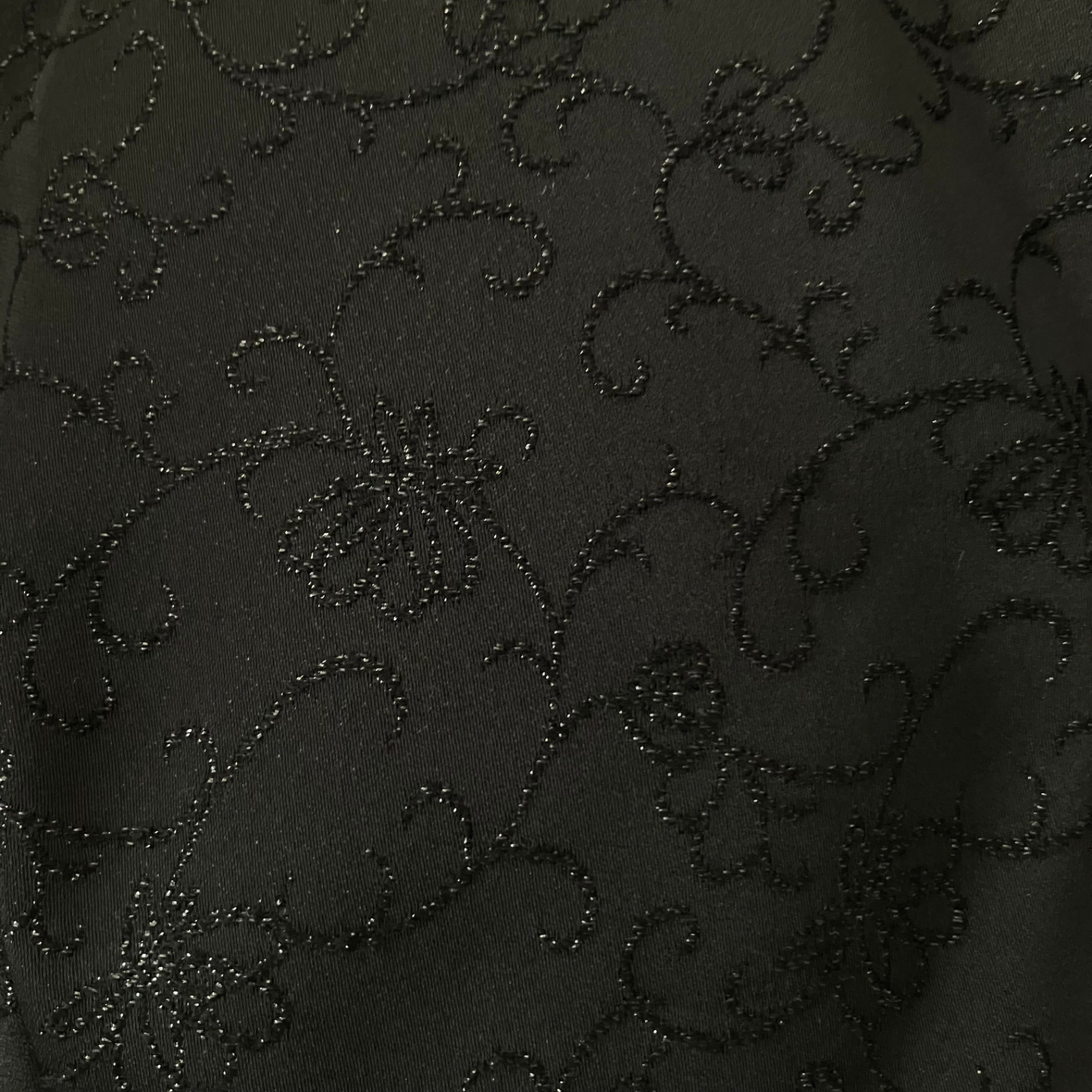 Vintage 90s Whimsigoth Black Empire Waist Prom Dress XXS Embroidered Goth Formal