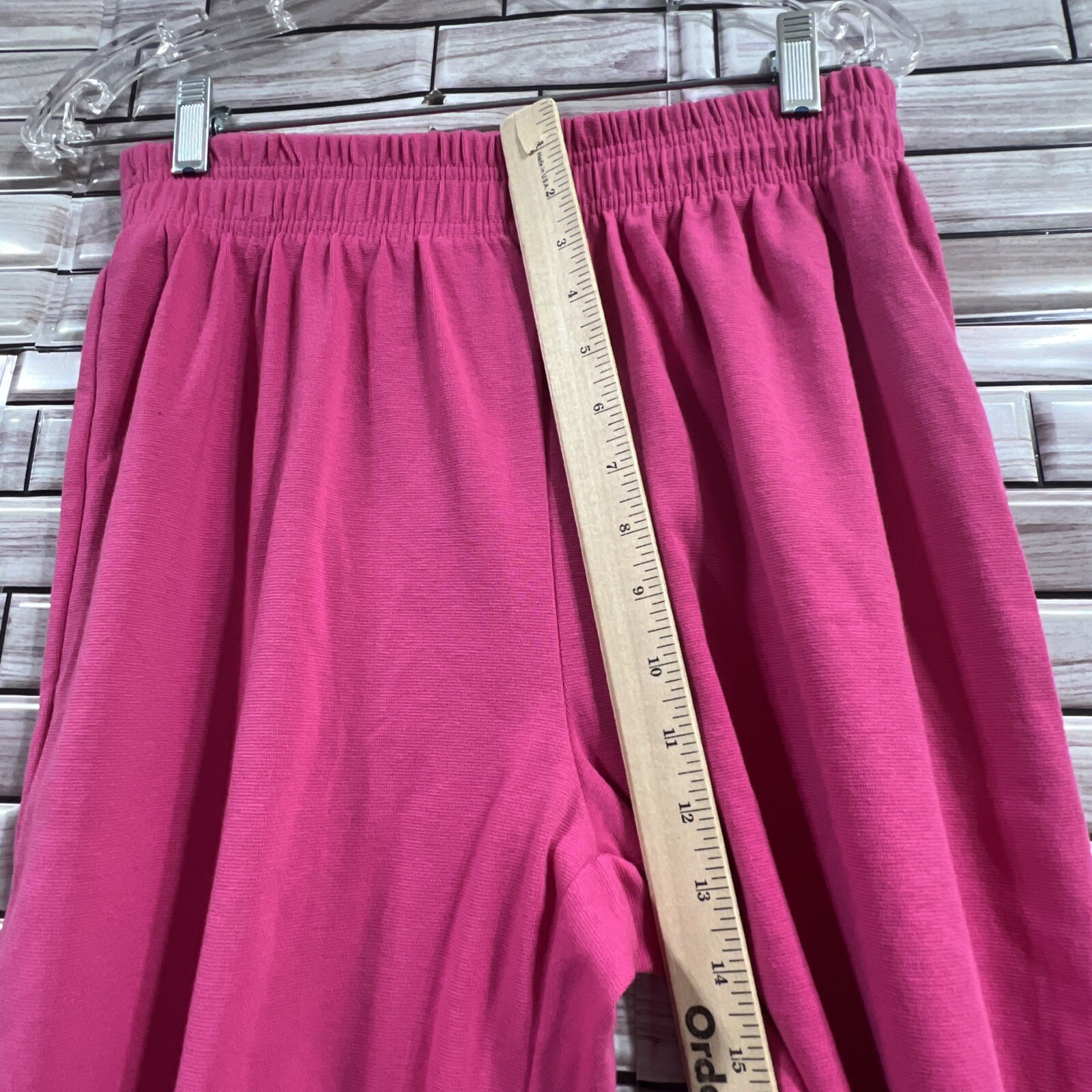 vintage AK America womens L joggers button on sides pink high waisted Retro