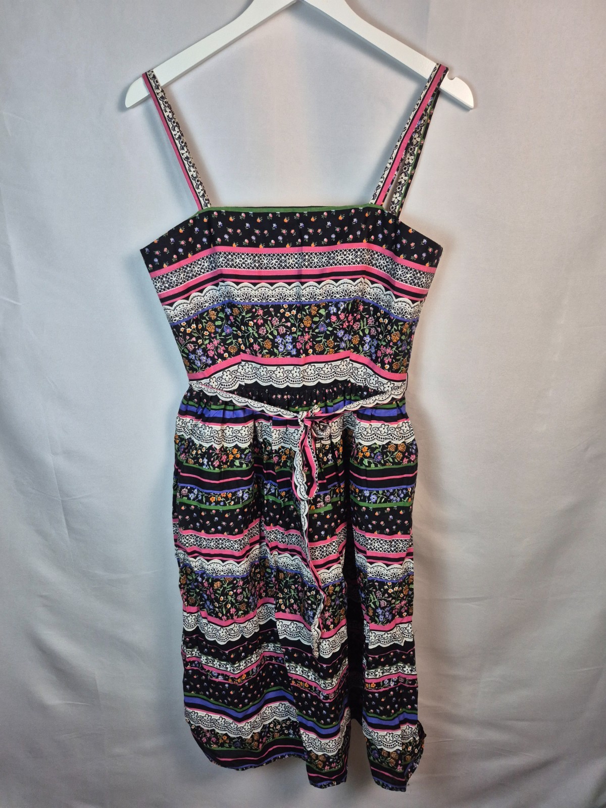 VTG Victor Costa floral sundress size 12 sleeveless party dress