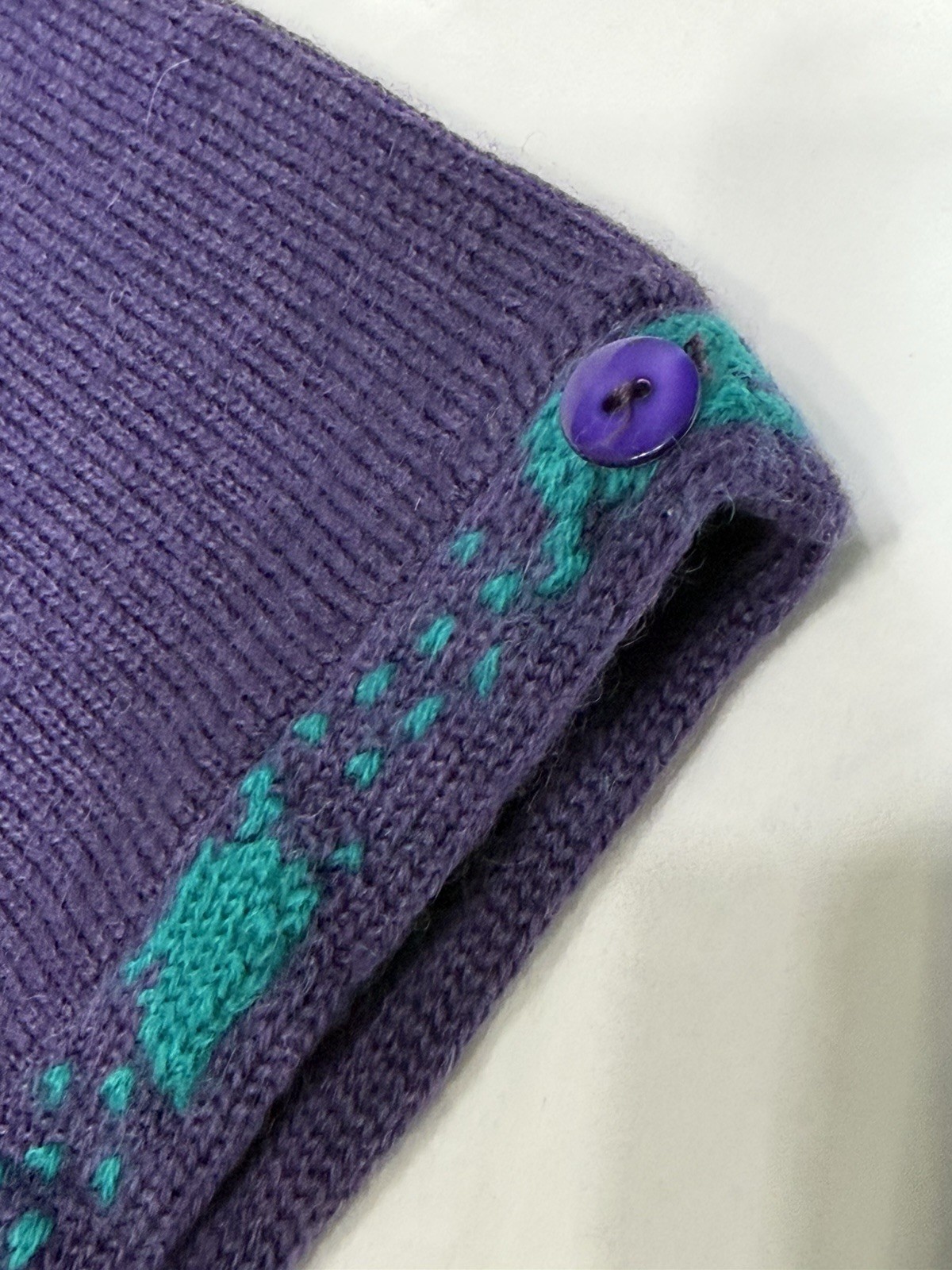 Vintage Alpenblick 100% wool Women’s Sweater Vest Purple NWT Size 38 US 6