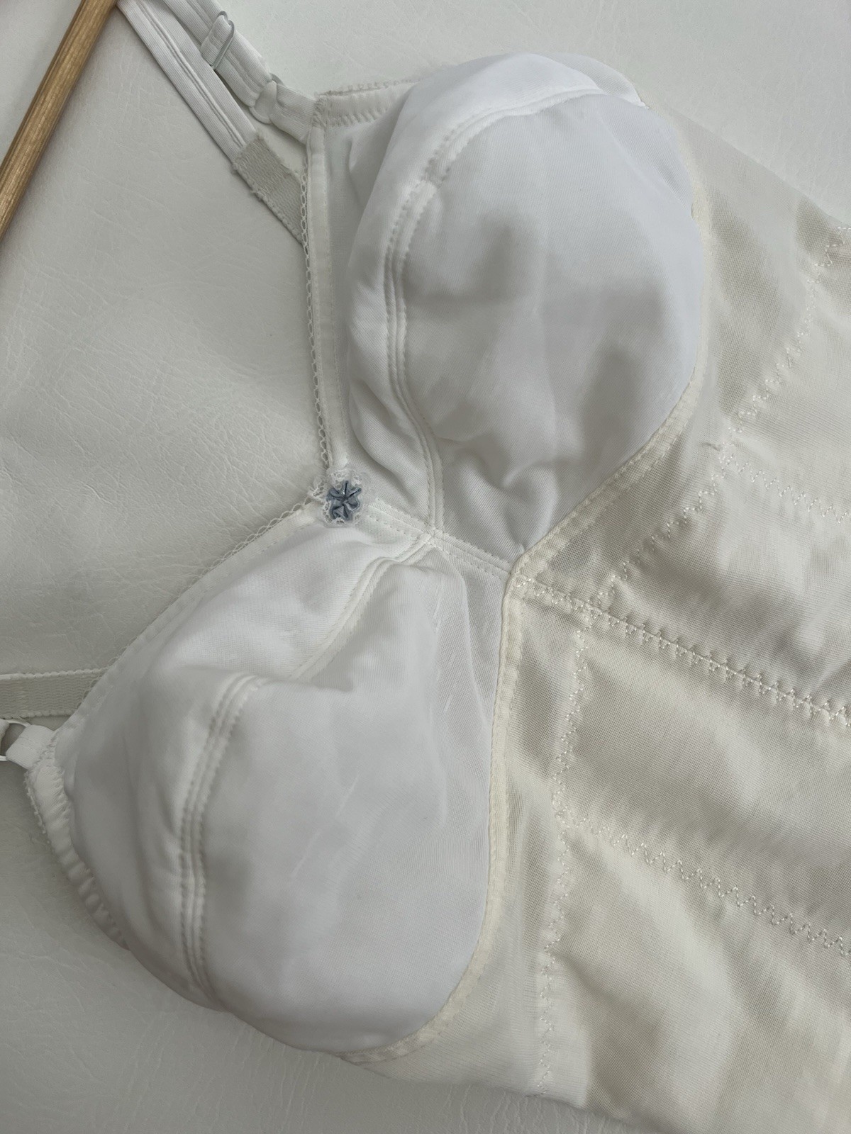 Subtract Vintage Ivory All In One Shapewear Bodysuit 38C Union Label Cottagecore