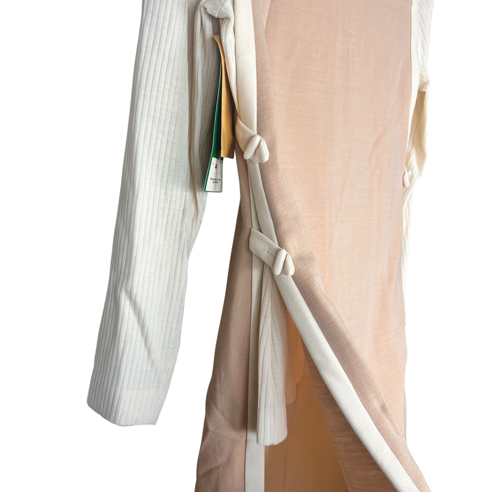 Vintage Butte Knit 3 Piece Set Tunic Vest Sweater Pants Tan Cream 4064 Size 10