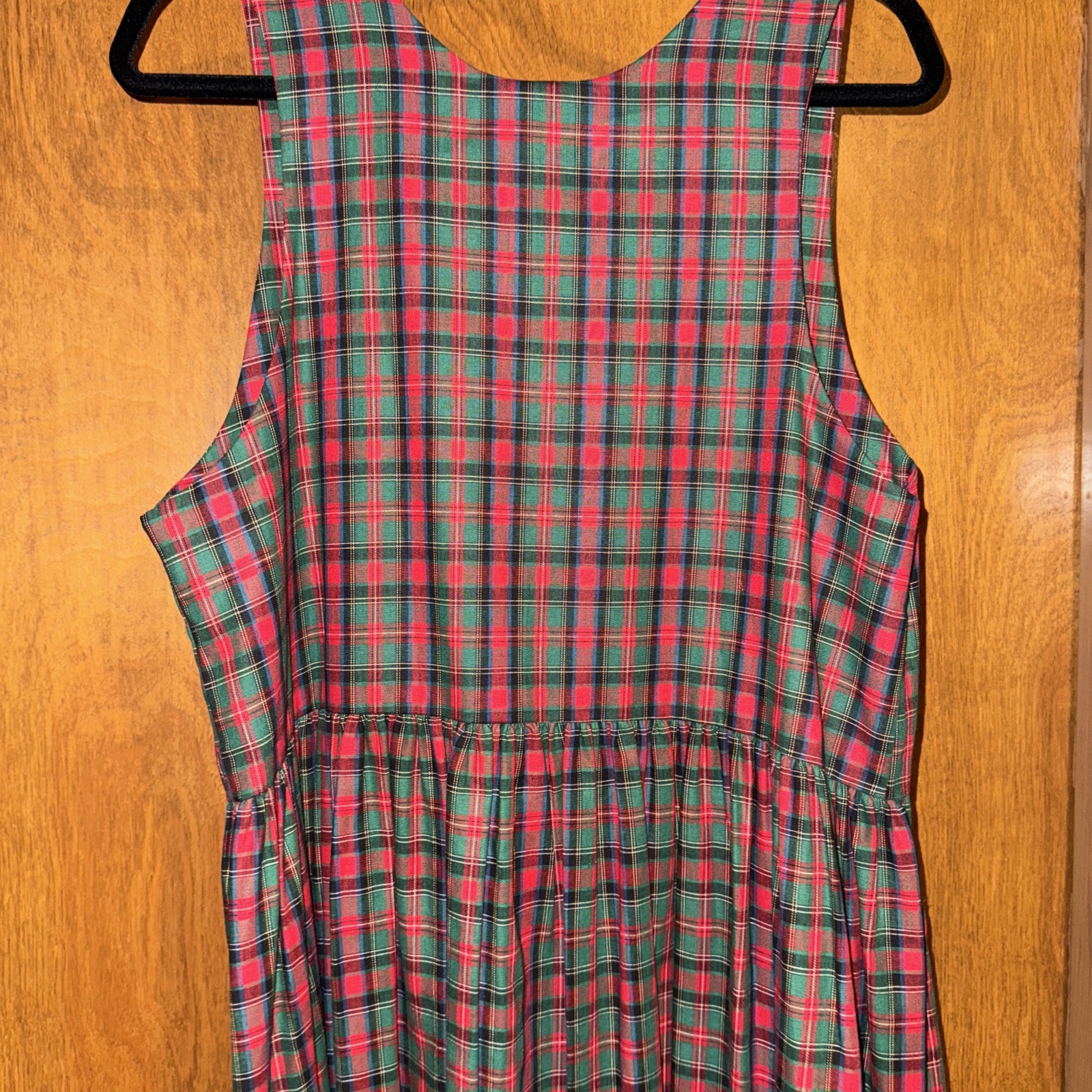 VTG Dogwood Lane Sz M Christmas Jumper Dress Cottagecore Porcelain Buttons