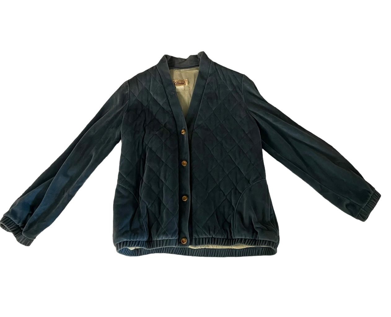 Alician California Creator Velour Quilted Womens Jacket 1970’s