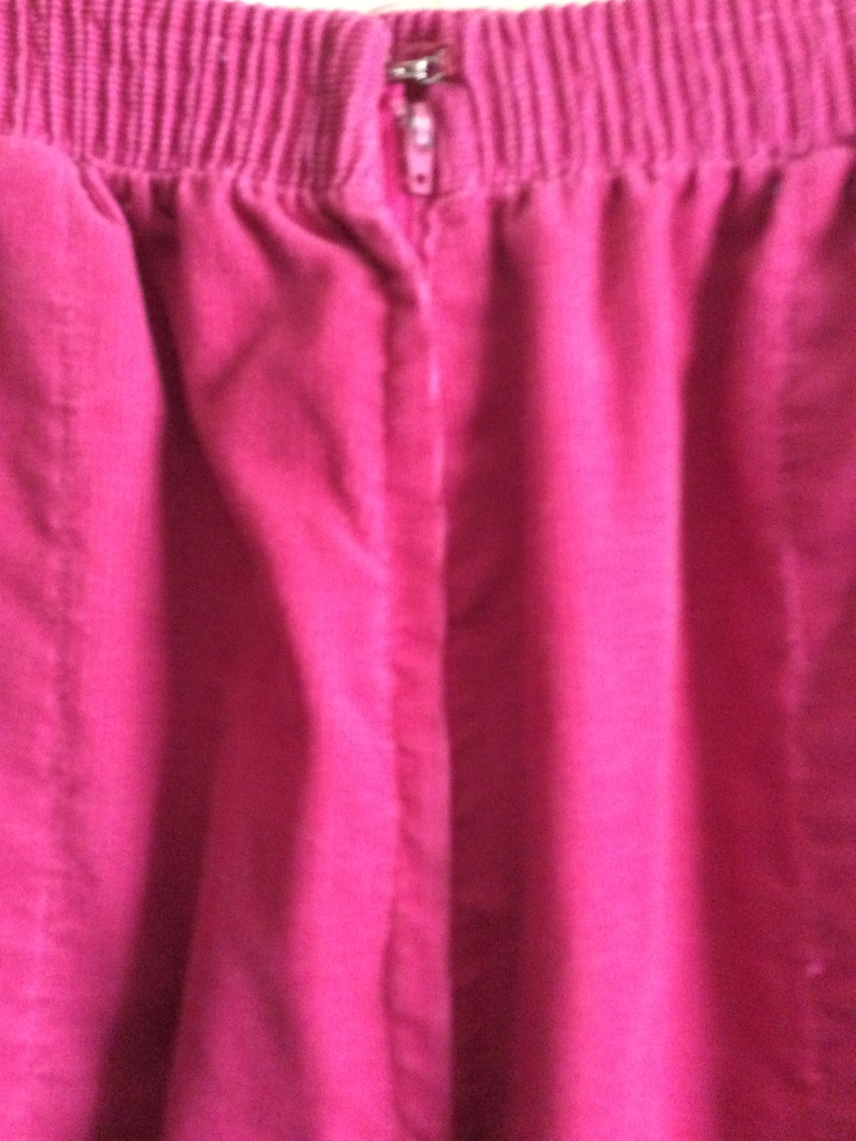 VTG 70s Fawn Grove Hot Pink High Waist Corduroy Pants Sz JUNIOR 13/14 30″W READ
