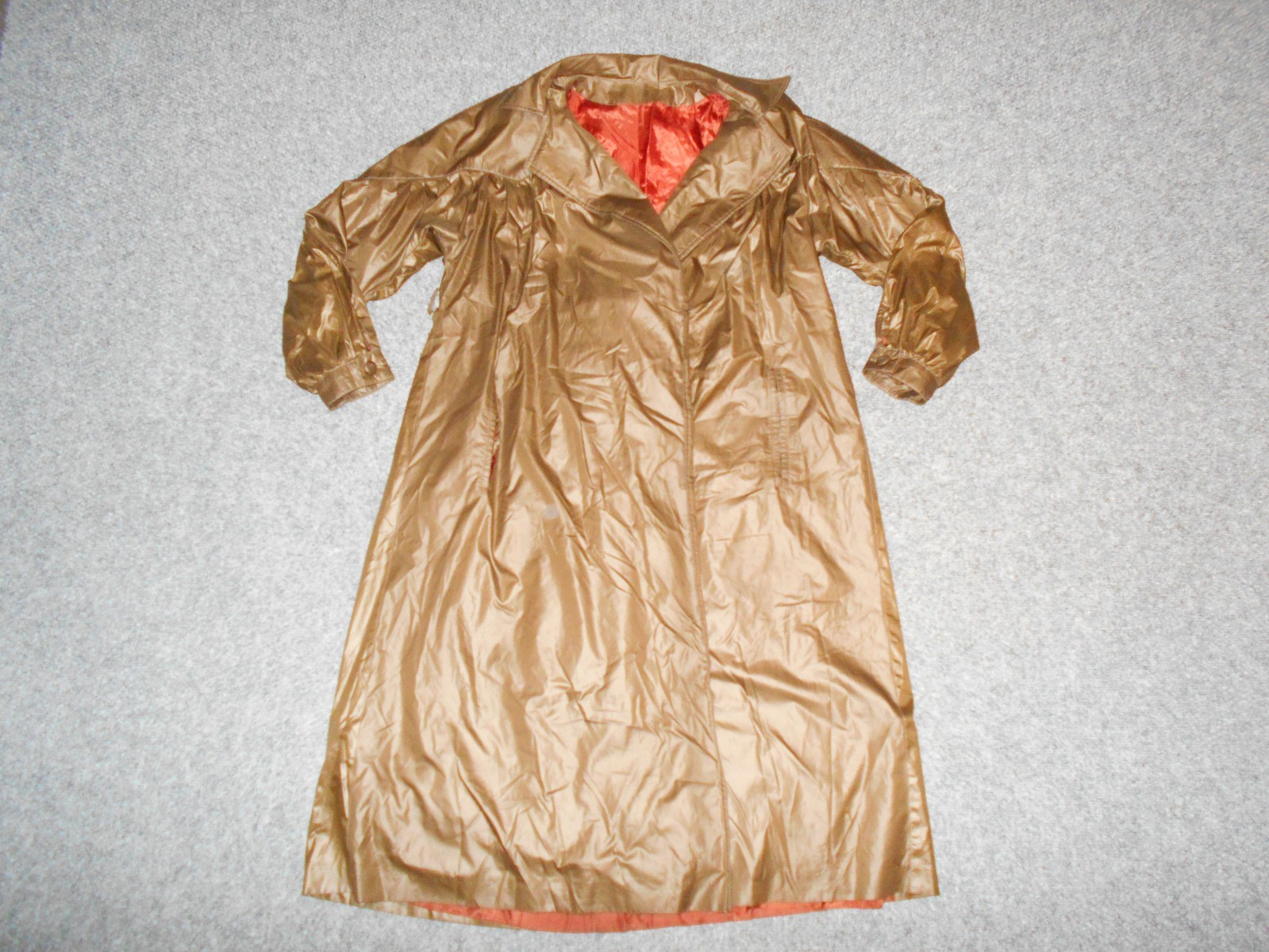 COUNT ROMI LTD VTG 60’S METALLIC COPPER WOMENS USA 10 BELTED LIGHT COAT