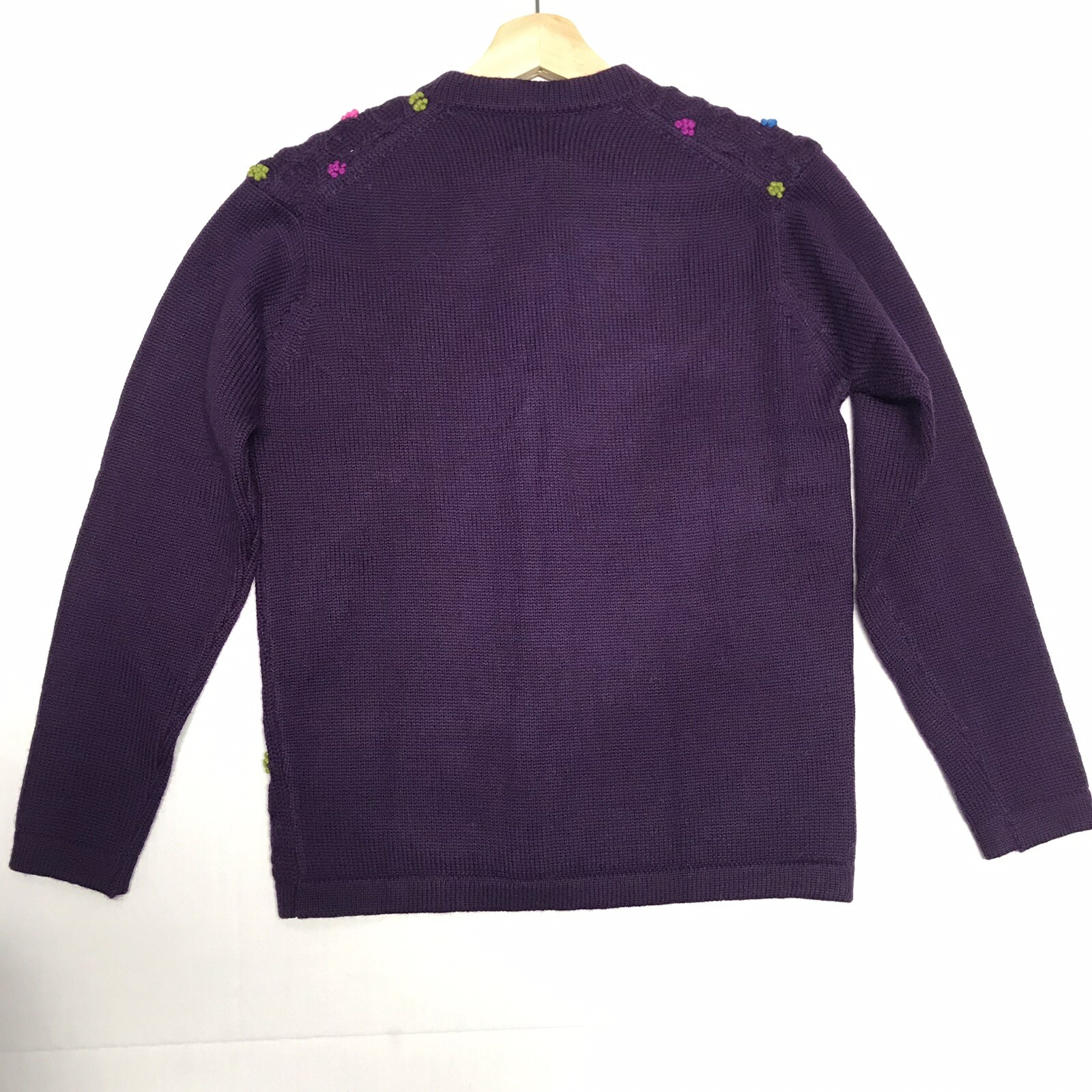 VTG Phil Rose California S Cardigan Pantsweater Wool Purple Grandmacore Cottage
