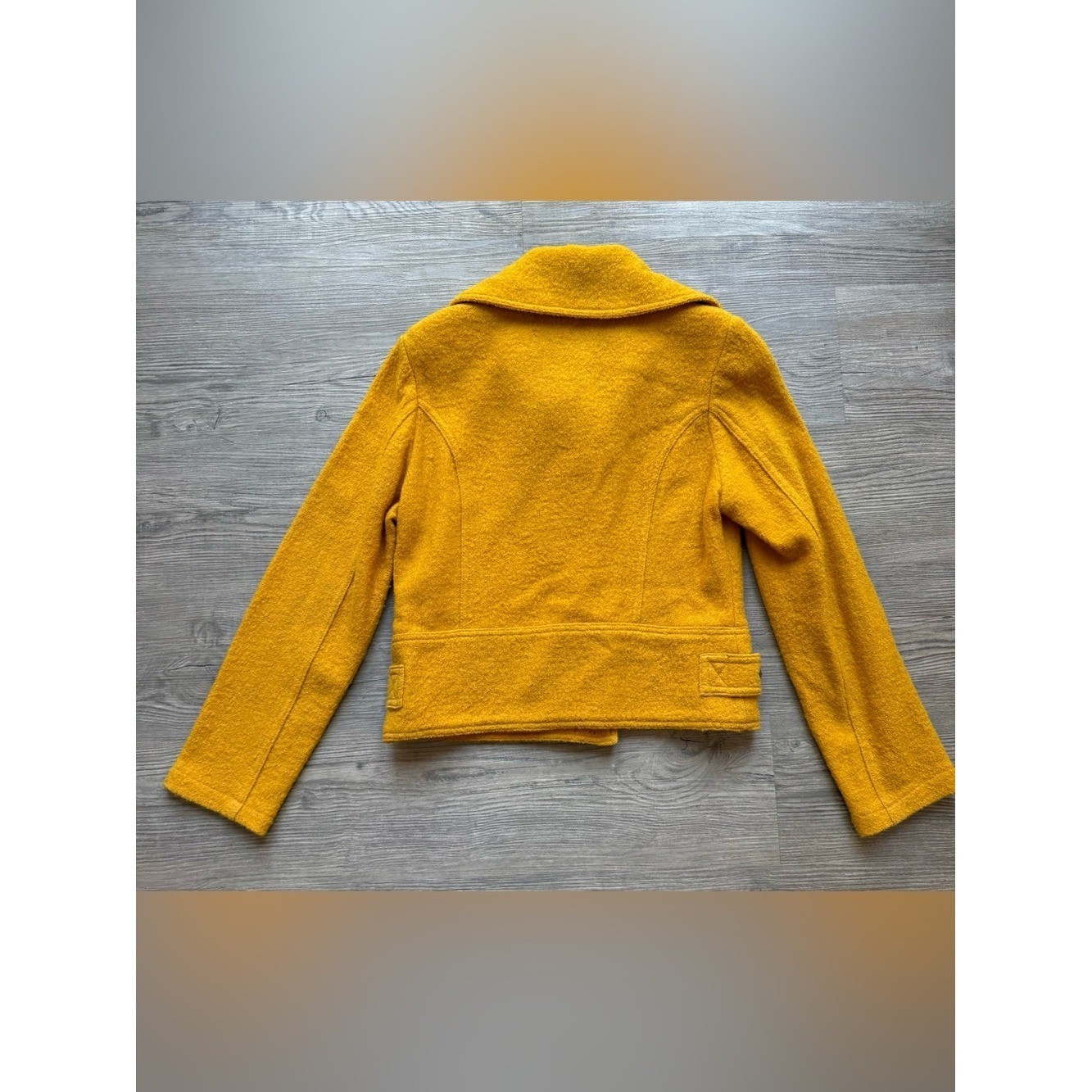 Clothes by Revue Mustard Wool Moto Jacket, Vintage, Women’s Medium