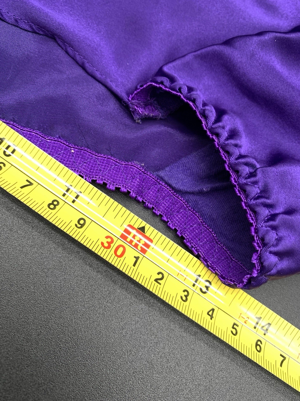 Vintage Delicates Gold Label SILKY Satiny Mesh Hi Cut Hi-Leg Purple Panties