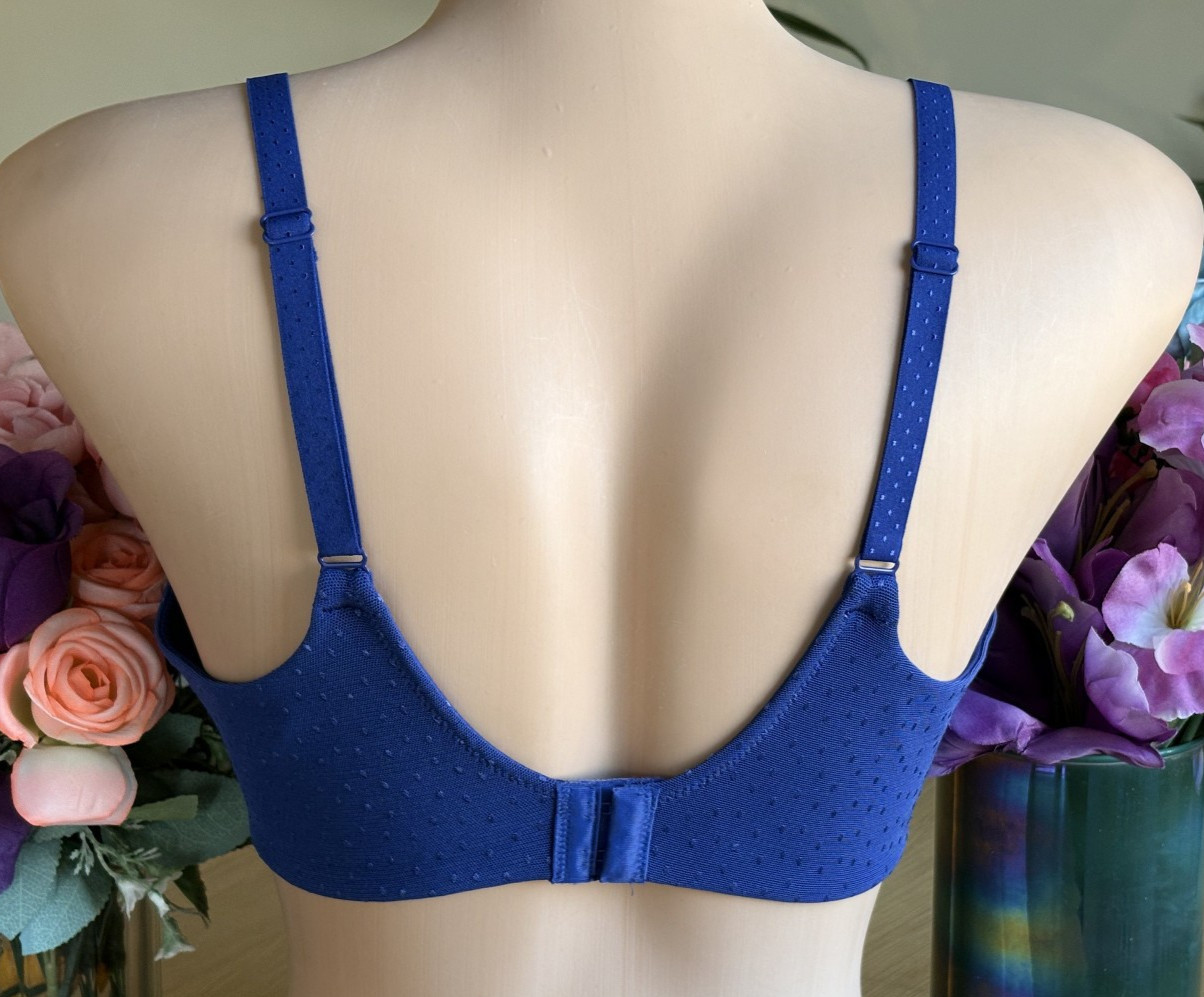 Wacoal 36C Saphire Blue BACK APPEAL Molded Cup Underwire Bra #855303